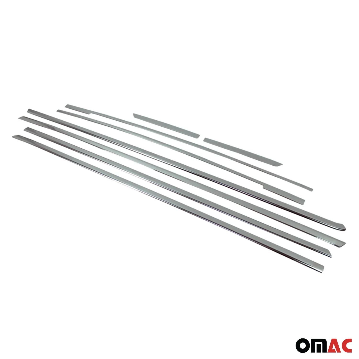 2016-2024 Mercedes Metris Long Window Molding Trim Streamer S. Steel 8x - Image 7