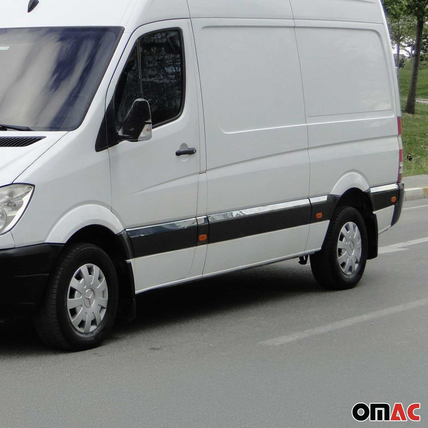 2006-2013 Mercedes Sprinter W906 L3 Long 170" Side Door Molding Trim Stainless Steel - Image 2