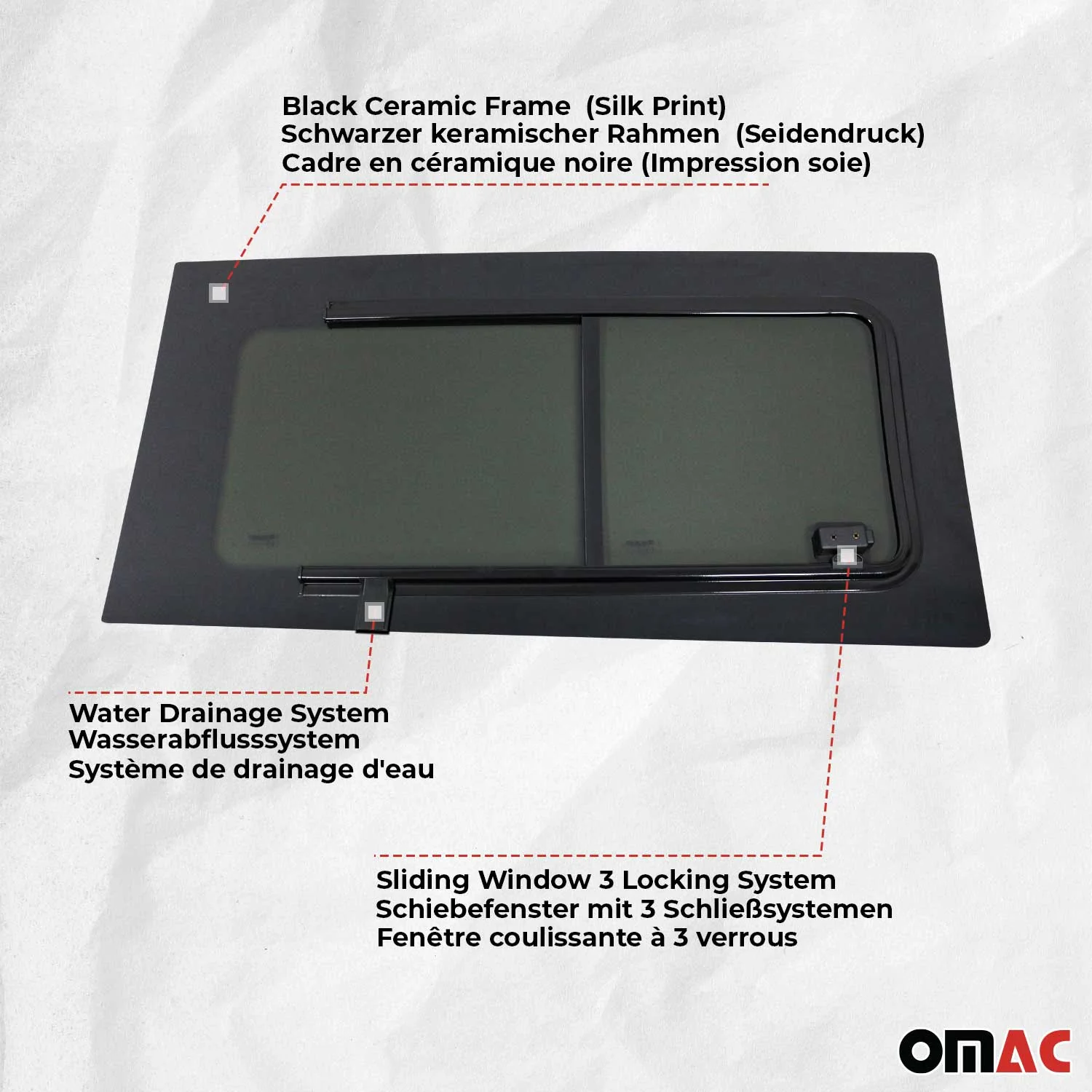 2010-2018 Mercedes Sprinter W906 Sliding Window Glass Right Sliding Door L3 L4 - Image 5