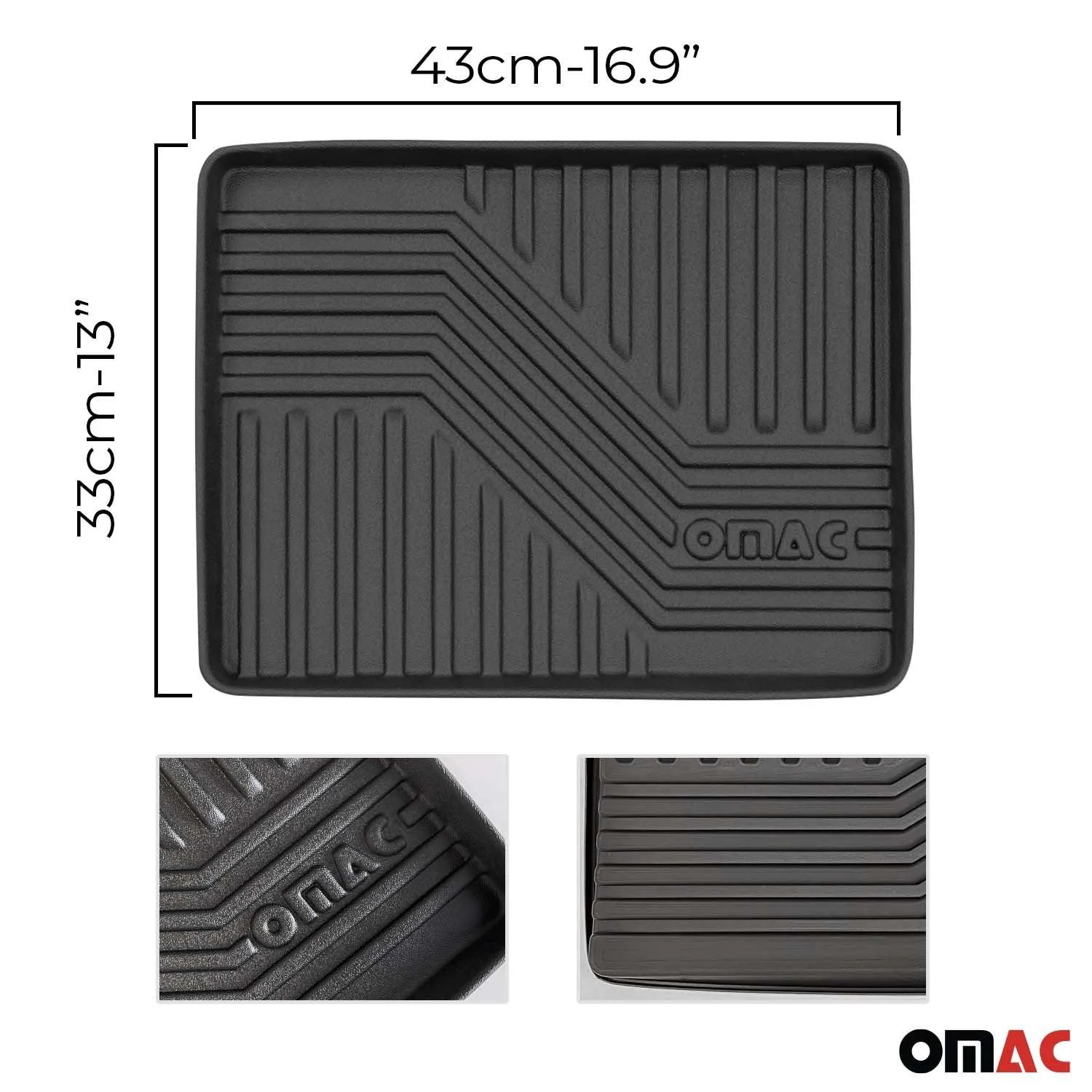 Multipurpose Shoe Boot Mat Tray Indoor and Outdoor Pet Bowl Gardening 17"x13" - Image 3