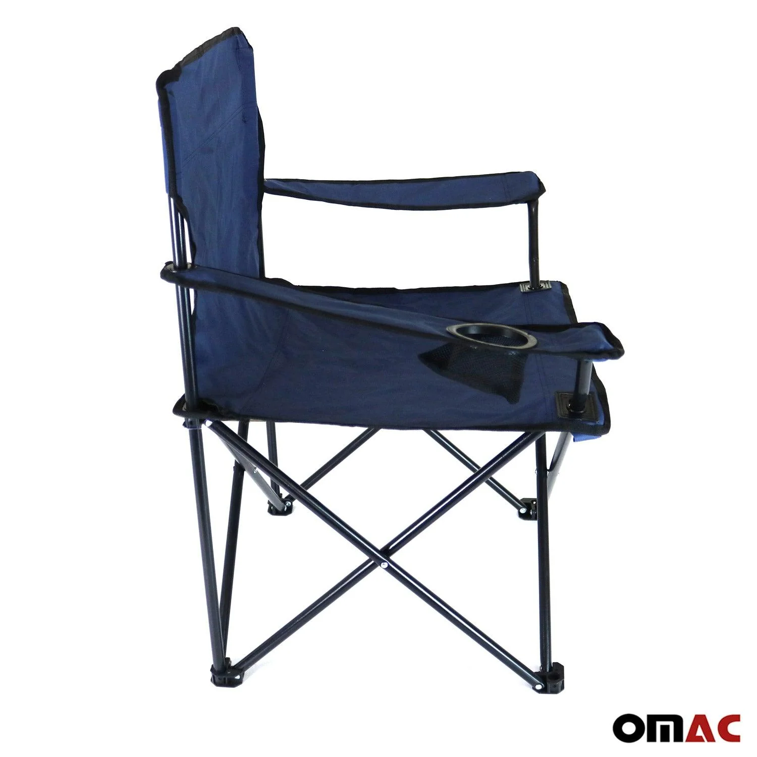 New Folding Camping Chair Beach Seat Outdoor with Cup Holder - Image 7