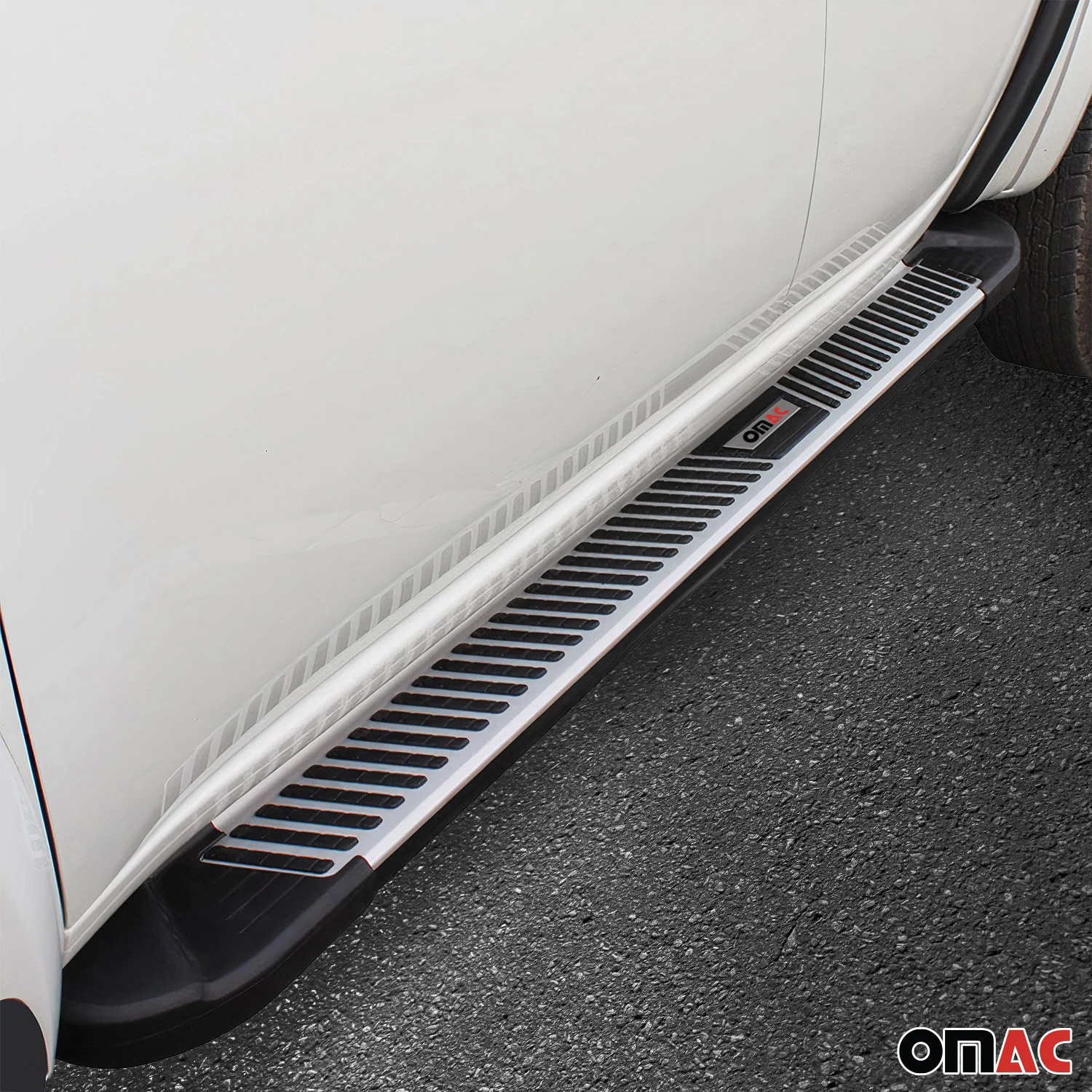 2005-2021 Nissan Frontier Crew Cab Running Boards Side Steps Silver - Image 9