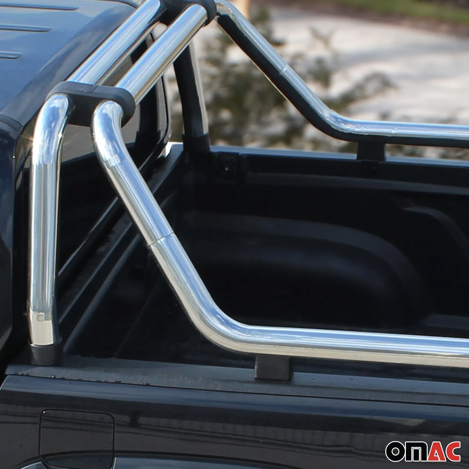 2005-2021 Nissan Frontier Local Pickup Truck Bed Chase Roll Bar Silver - Image 3