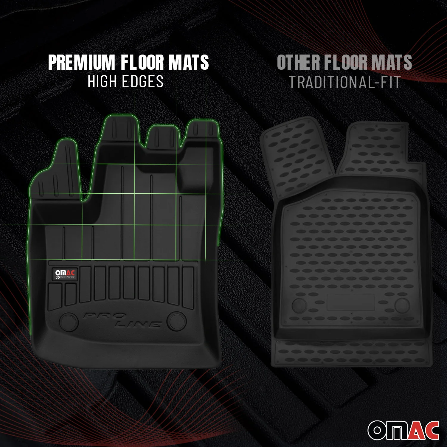 2018-2020 Buick Regal TourX Premium Floor Mats Liners Full Set All Weather Heavy Duty - Image 3