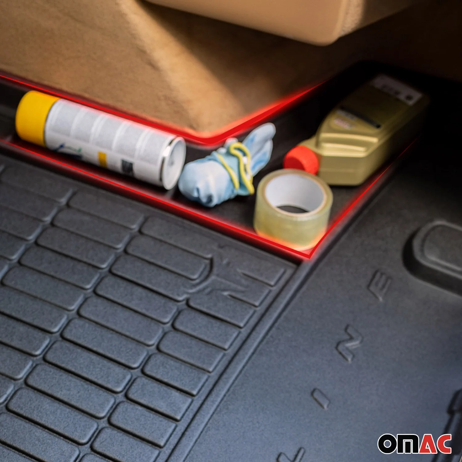2016-2024 Chevrolet Camaro Coupe Premium Cargo Liner Trunk Mat All Weather Heavy Duty - Image 3