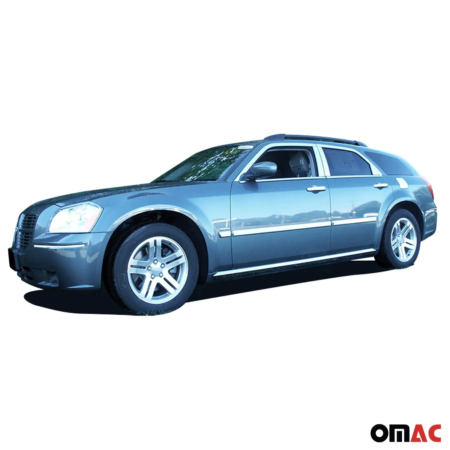 2005-2008 Dodge Magnum Rear Bumper Accent 1Pc Stainless Steel Silver - Image 2