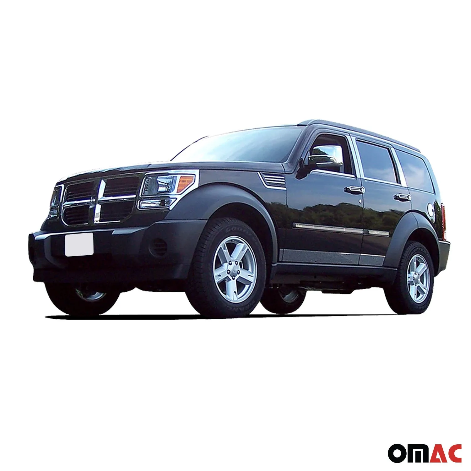 2007-2011 Dodge Nitro Rear Bumper Accent 1Pc Stainless Steel Silver - Image 2