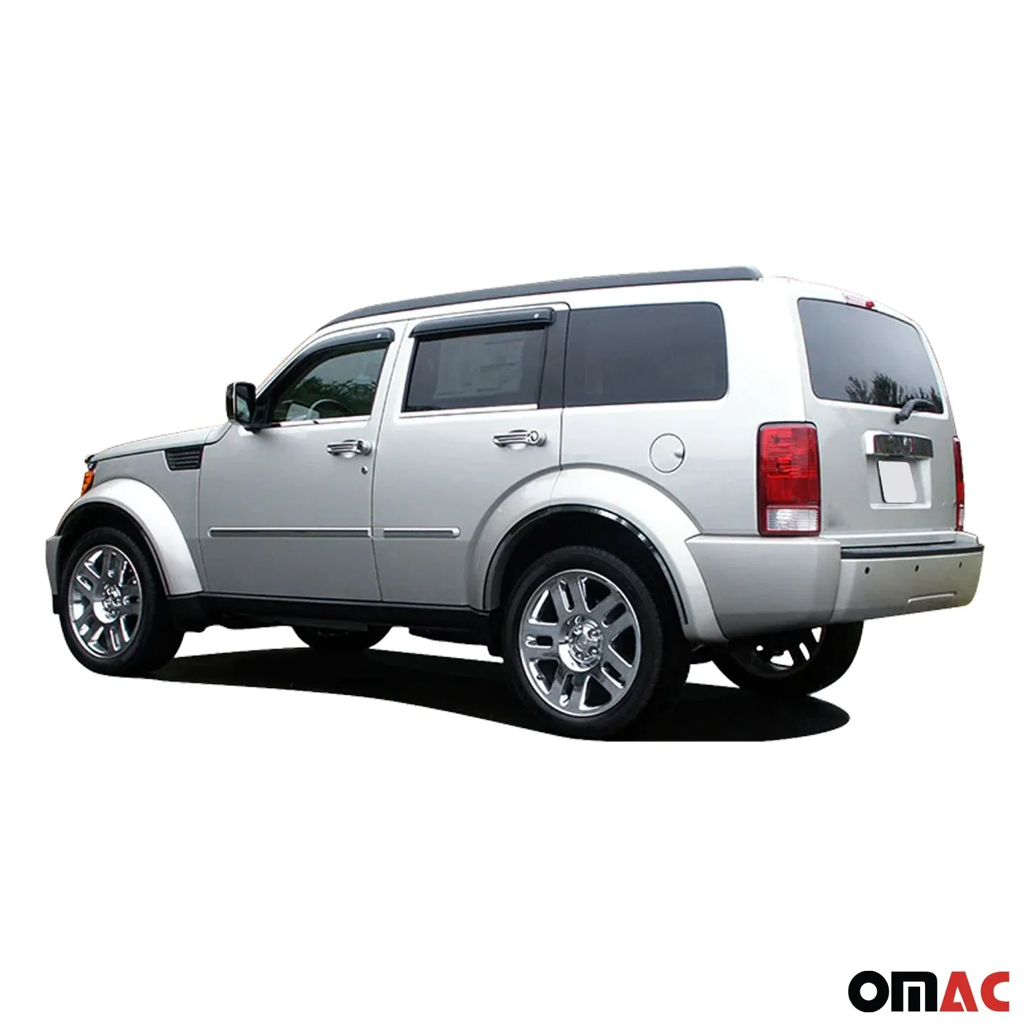 2007-2011 Dodge Nitro Rear Bumper Accent 1Pc Stainless Steel Silver - Image 3