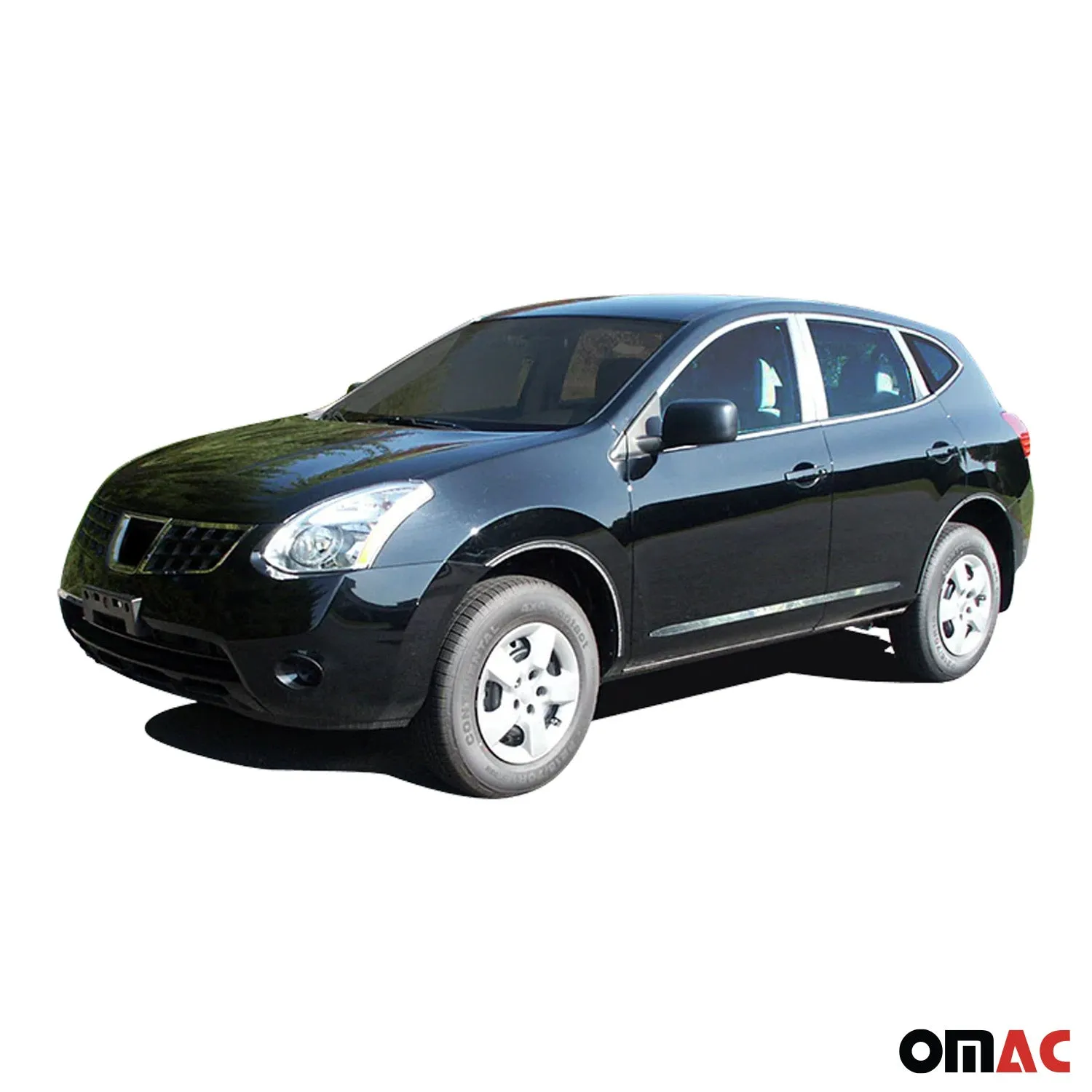 2008-2013 Nissan Rogue Rear Bumper Accent 1Pc Stainless Steel Silver - Image 2