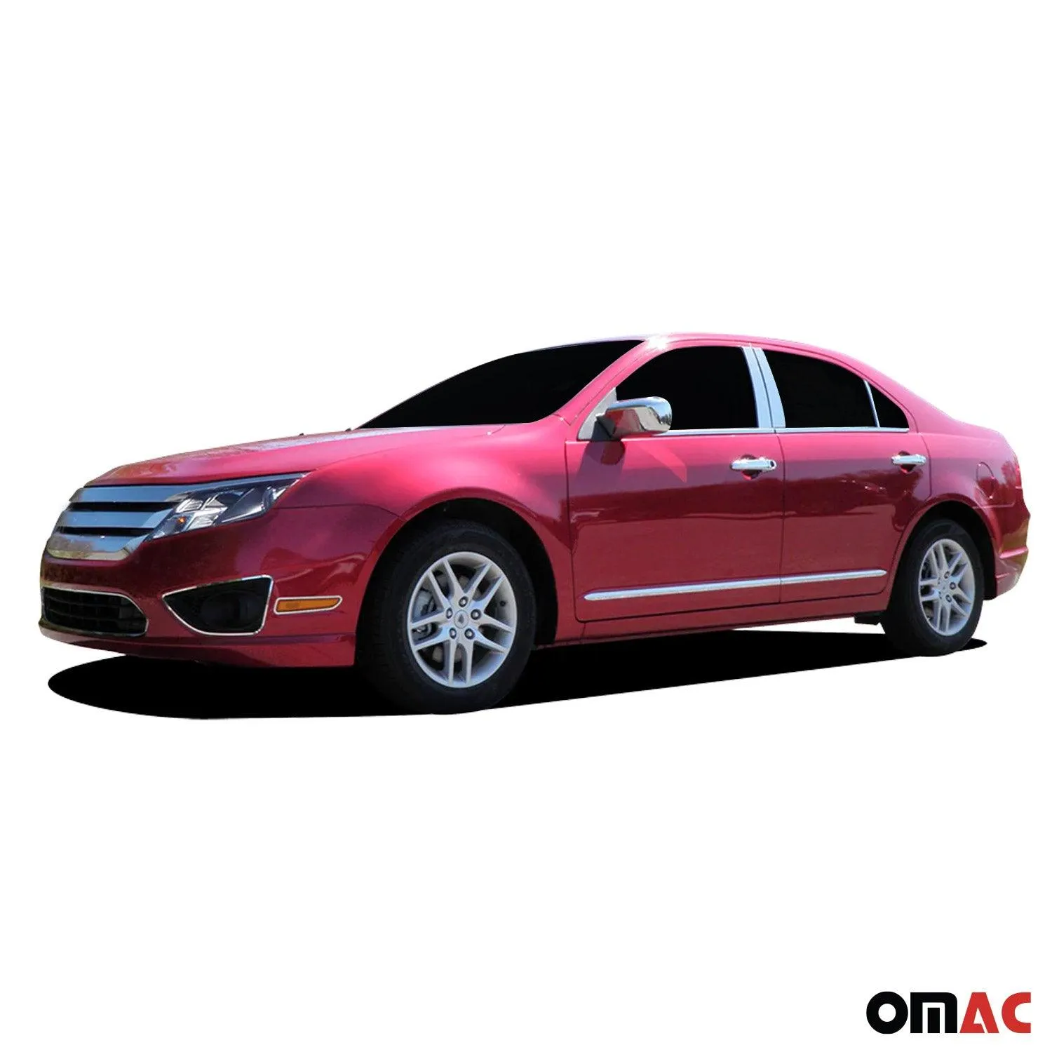 2010-2012 Ford Fusion Rear Bumper Accent 1Pc Stainless Steel Silver - Image 2