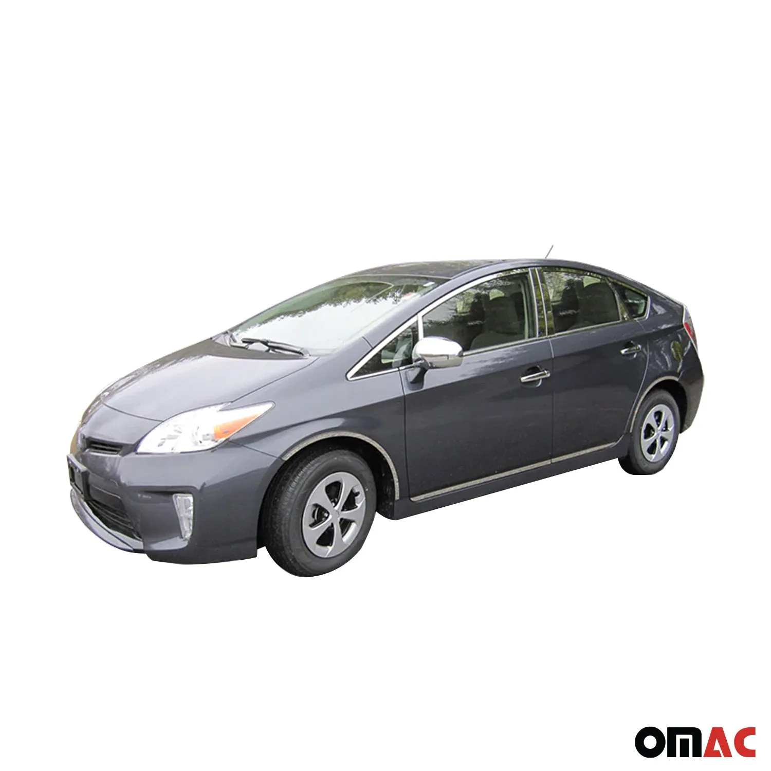 2010-2015 Toyota Prius Rear Bumper Accent 1Pc Stainless Steel Silver - Image 3