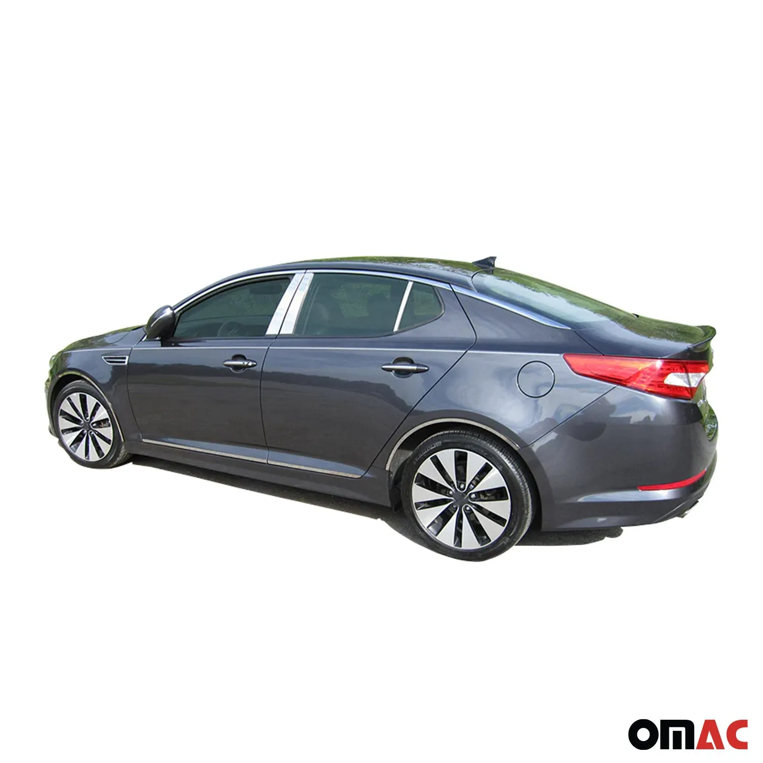 2011-2015 Kia Optima Rear Bumper Accent 1Pc Stainless Steel Silver - Image 2