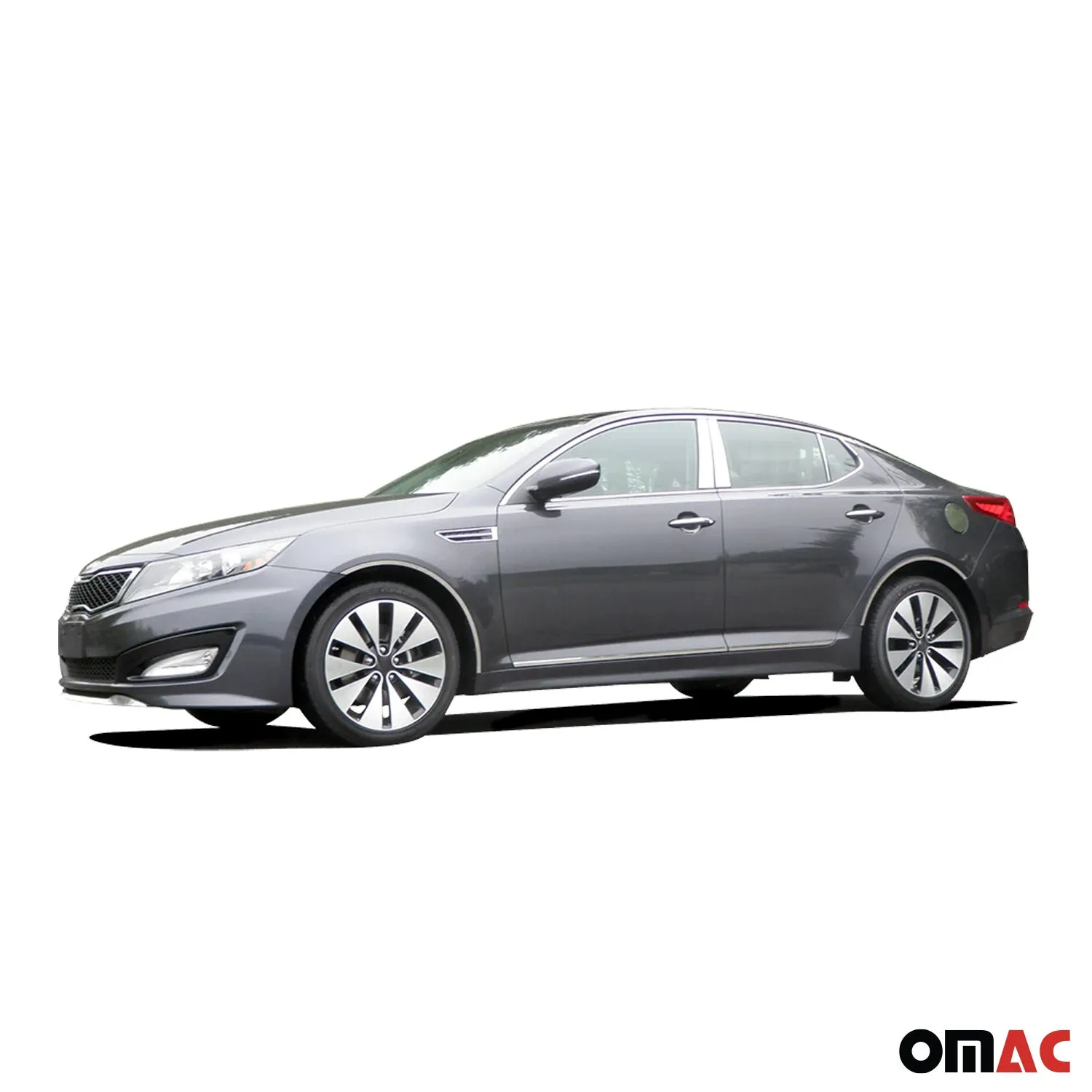 2011-2015 Kia Optima Rear Bumper Accent 1Pc Stainless Steel Silver - Image 3