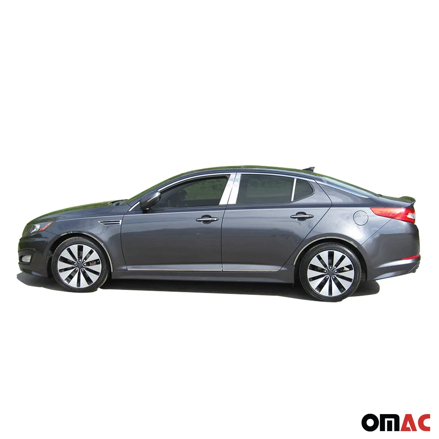 2011-2015 Kia Optima Rear Bumper Accent 1Pc Stainless Steel Silver - Image 4