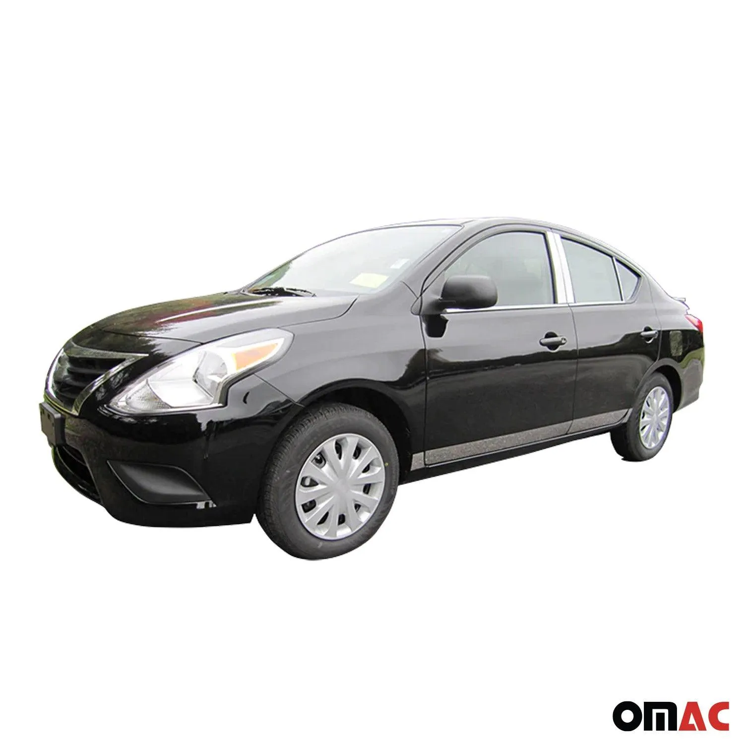2012-2019 Nissan Versa Rear Bumper Accent 1Pc Stainless Steel Silver - Image 2