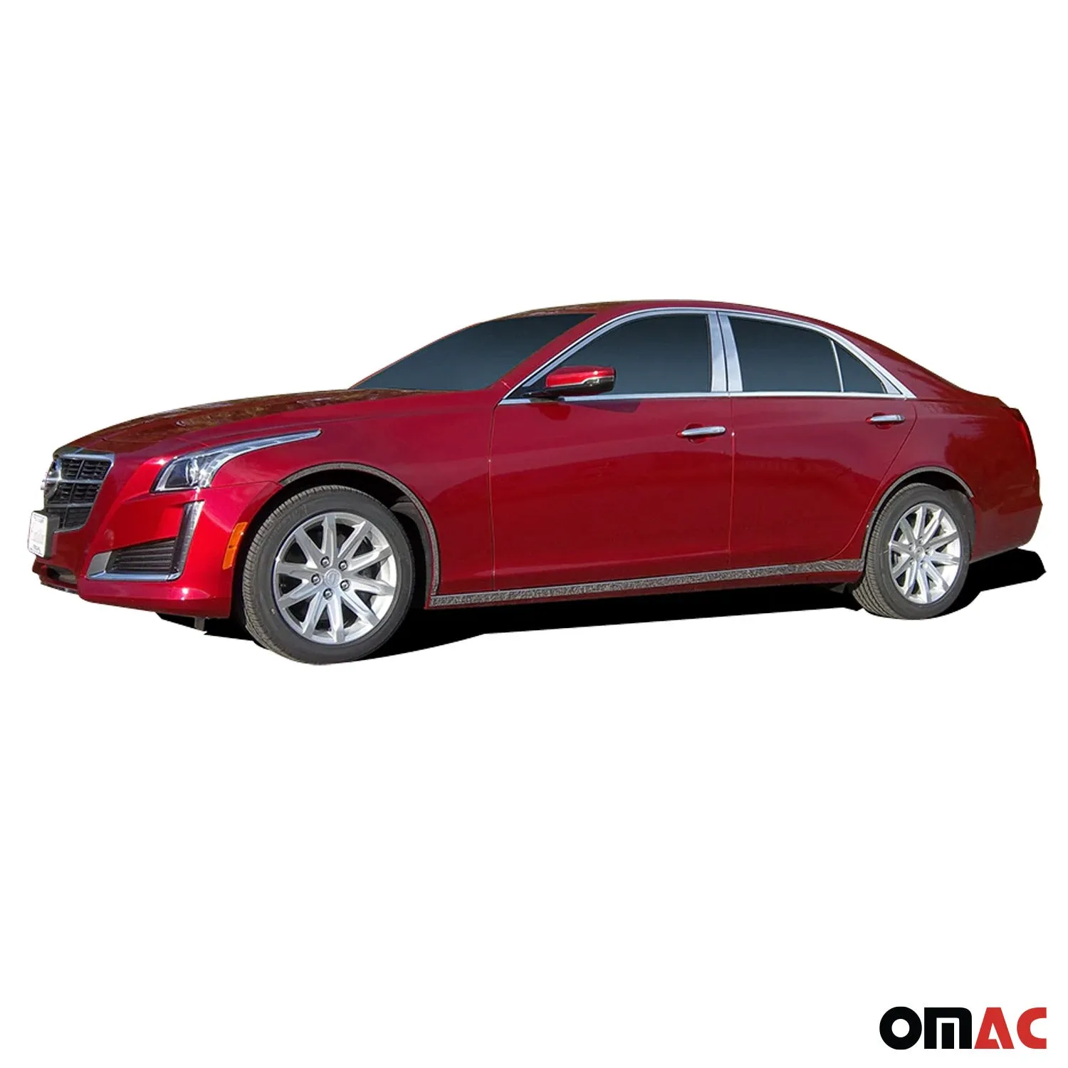 2014-2019 Cadillac CTS Rear Bumper Accent 1Pc Stainless Steel Silver - Image 2