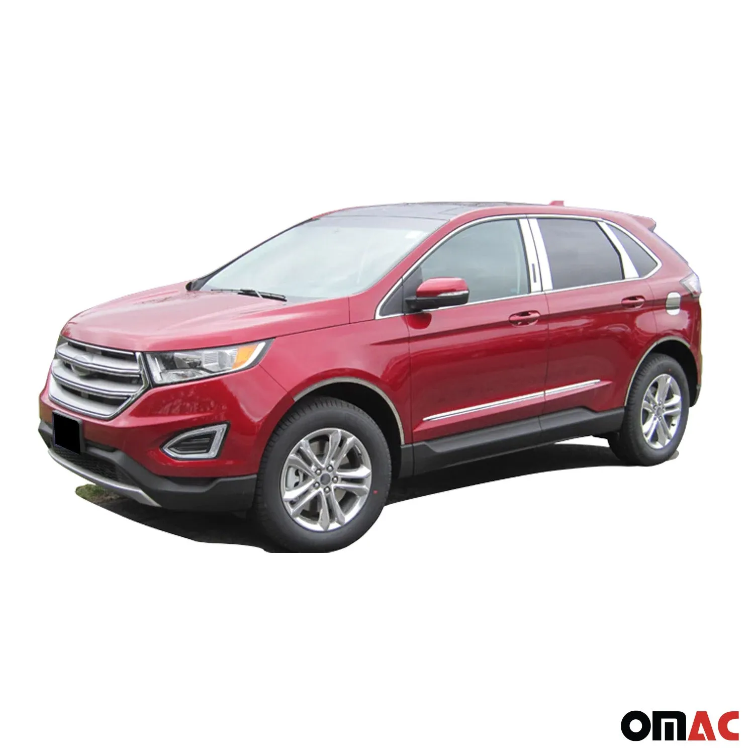2015-2018 Ford Edge Rear Bumper Accent 1Pc Stainless Steel Silver - Image 2