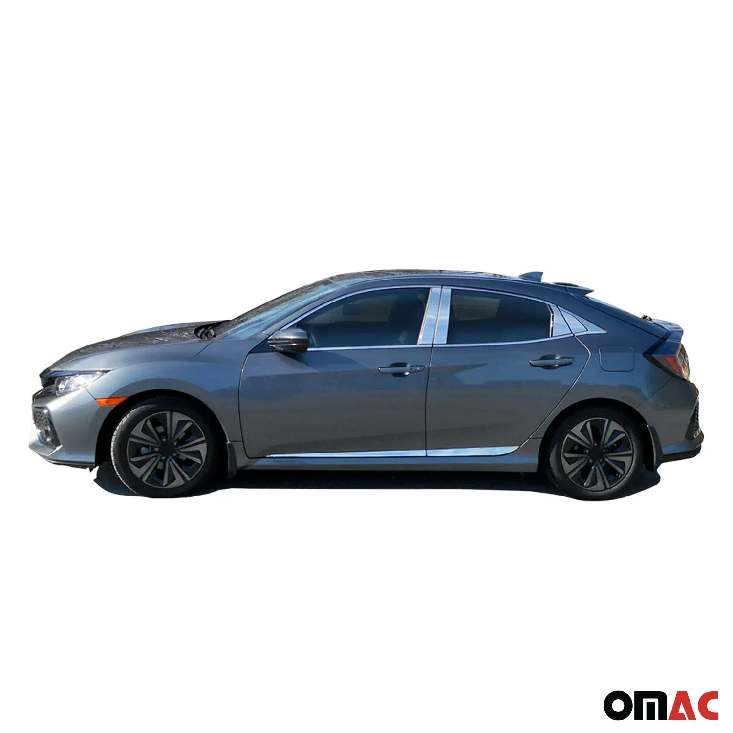 2016-2020 Honda Civic Rear Bumper Accent 1Pc Stainless Steel Silver - Image 2