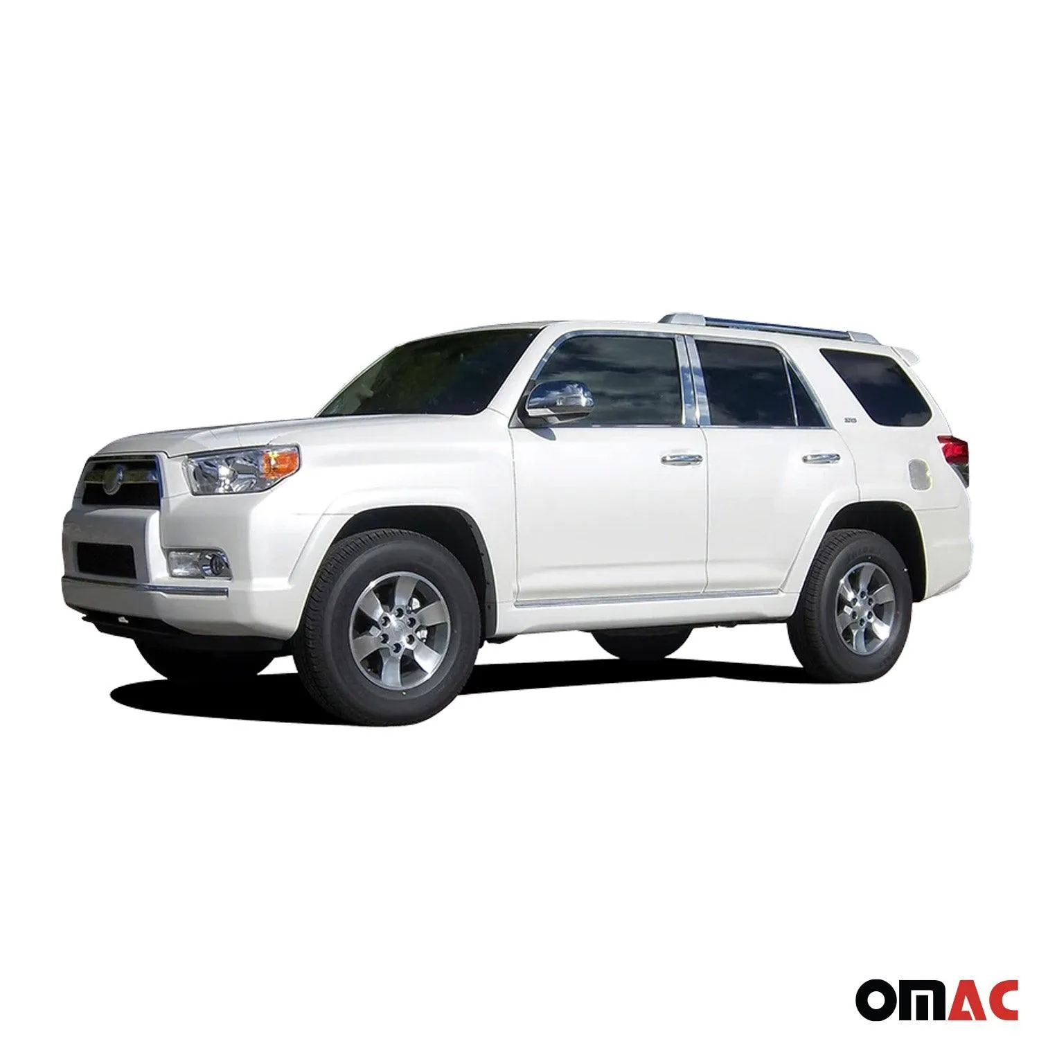 2010-2015 Toyota 4Runner Rear Bumper Accent 1Pc Stainless Steel Silver - Image 2