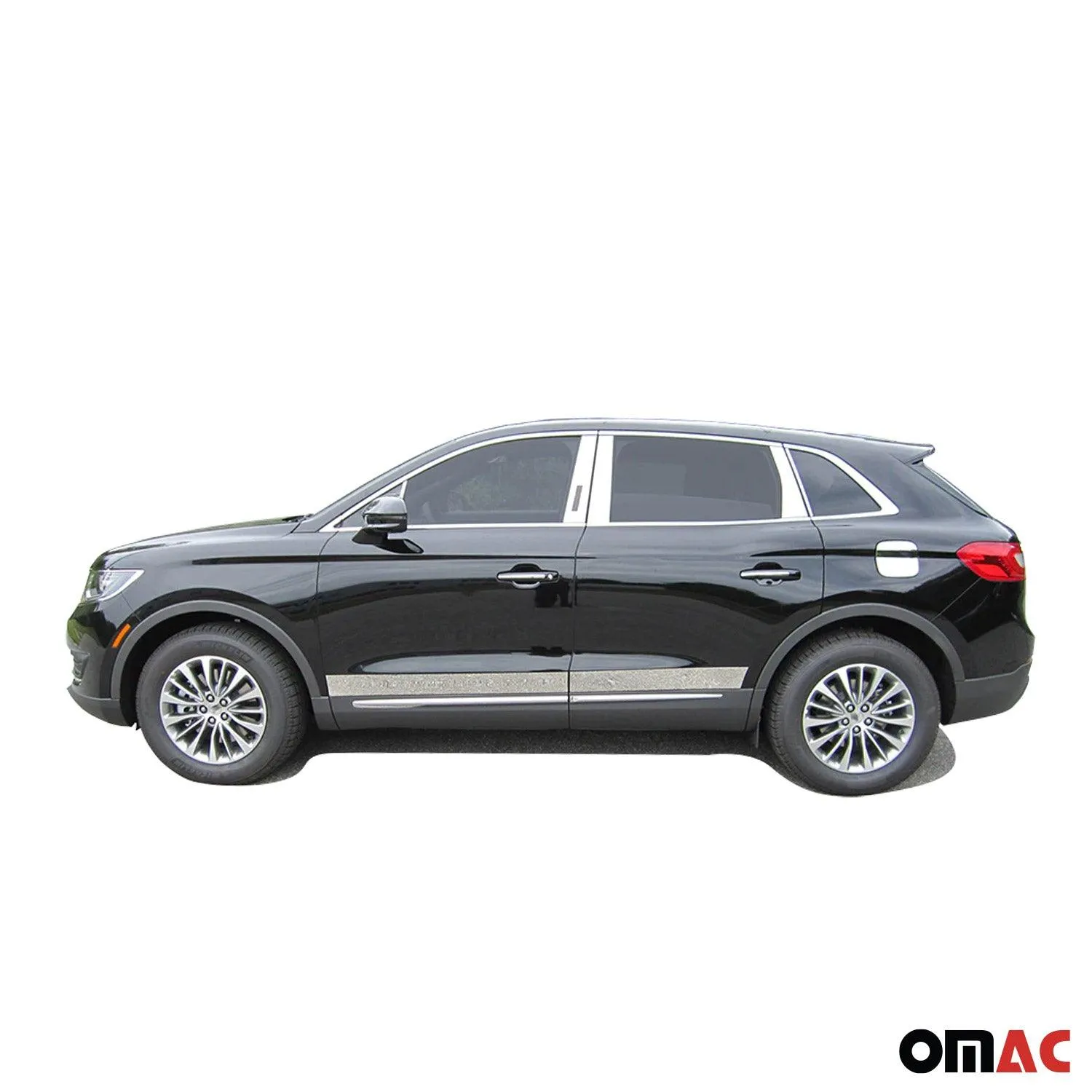 2016-2018 Lincoln MKX Rear Bumper Accent 1Pc Stainless Steel Silver - Image 2