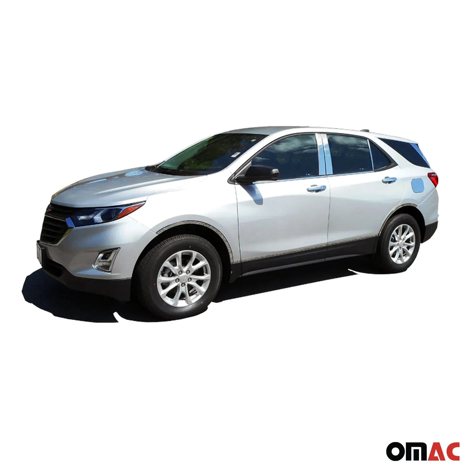 2018-2023 Chevrolet Equinox Rear Bumper Accent 1Pc Stainless Steel Silver - Image 2