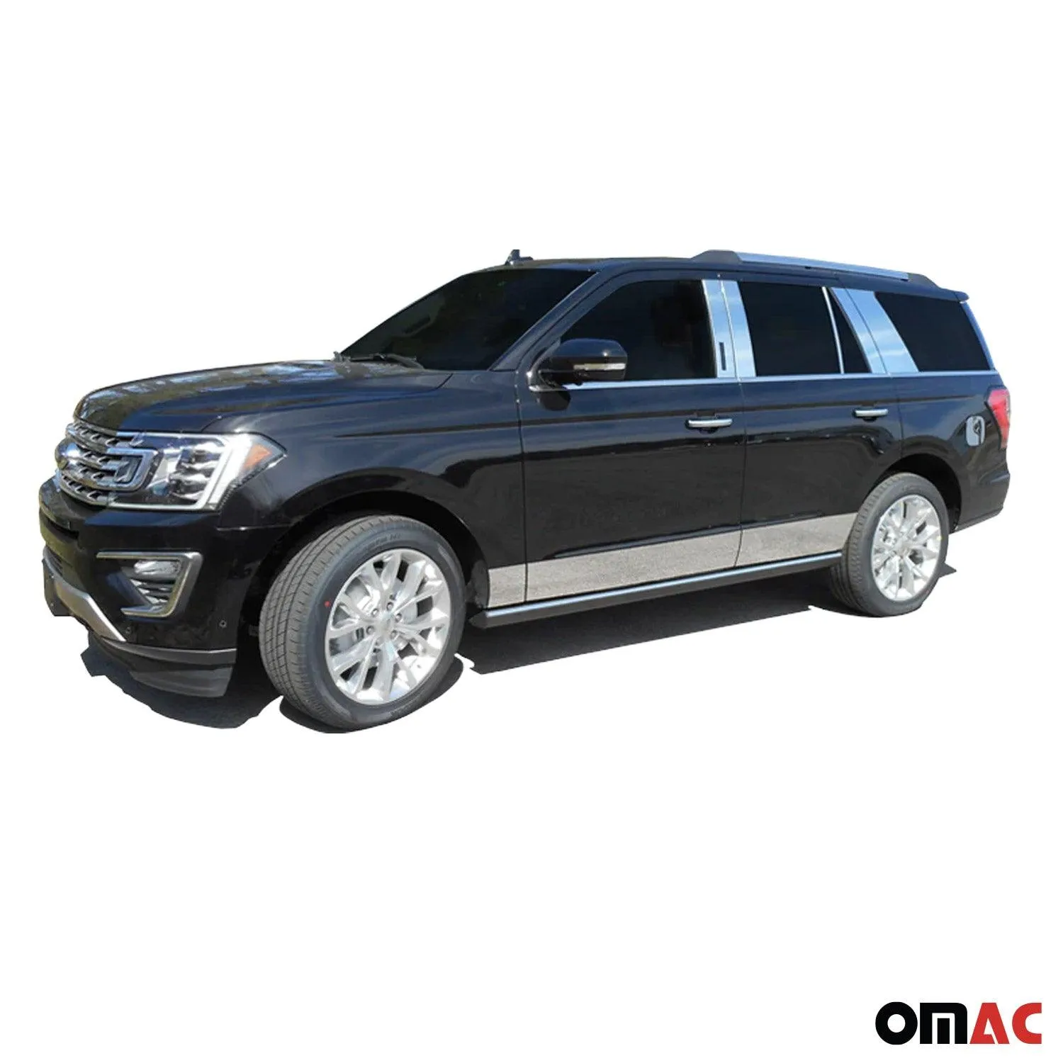 2018-2025 Ford Expedition OMAC Stainless Steel Rear Bumper Trim 1Pc - Image 2