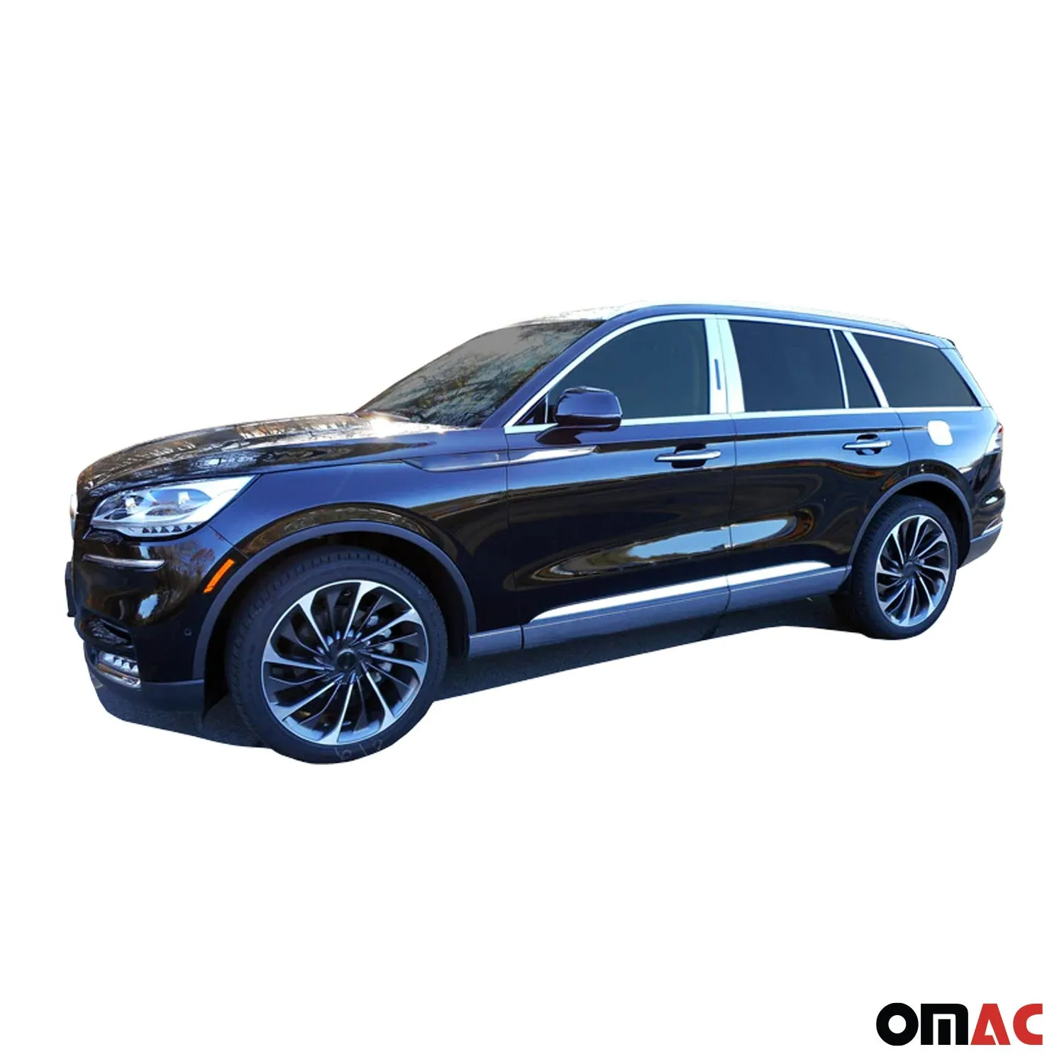 2020-2025 Lincoln Aviator Rear Bumper Accent 1Pc Stainless Steel Silver - Image 2