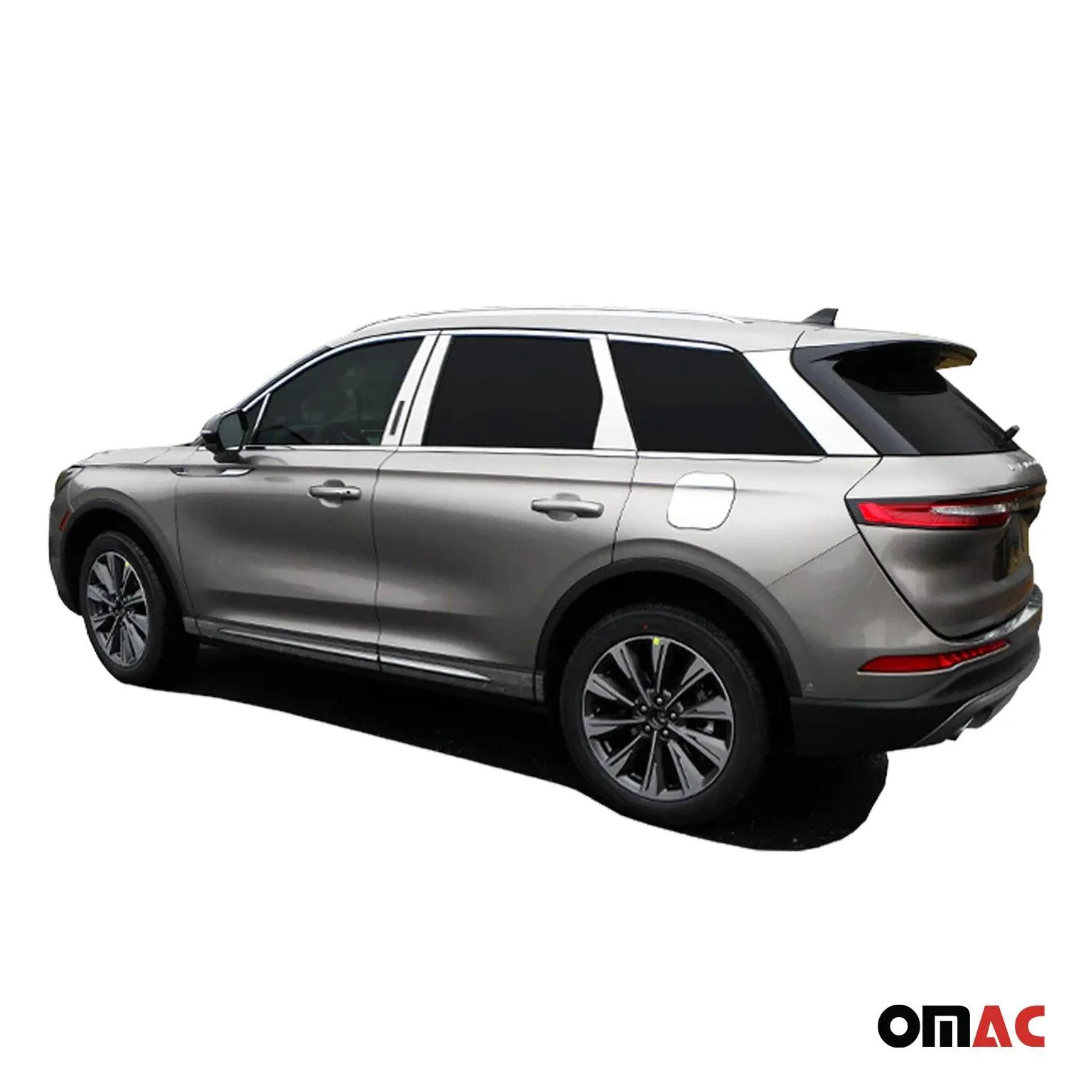 2020-2025 Lincoln Corsair Rear Bumper Accent 1Pc Stainless Steel Silver - Image 3