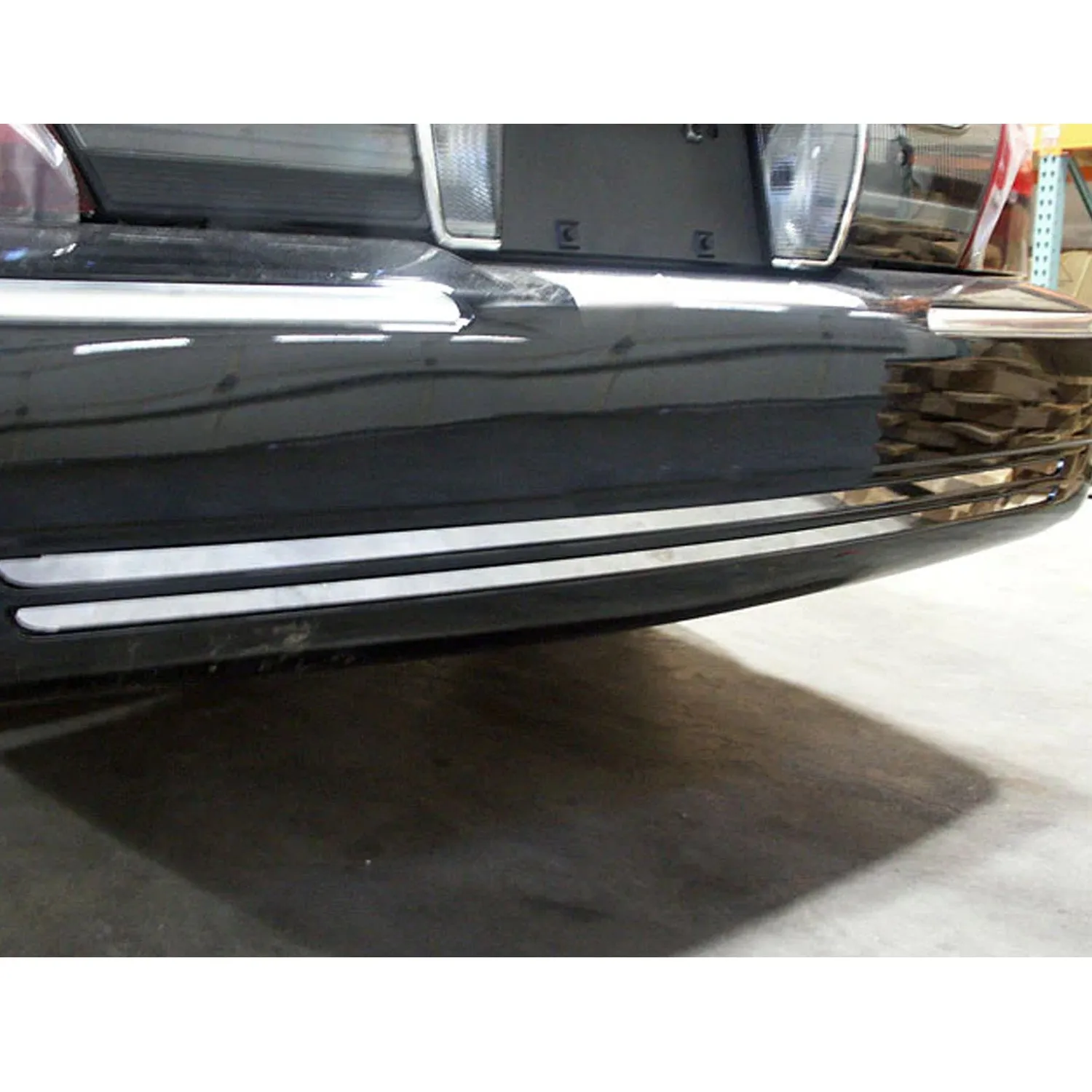 1998-2011 Mercury Grand Marquis Rear Bumper Accent 2Pcs Stainless Steel Silver