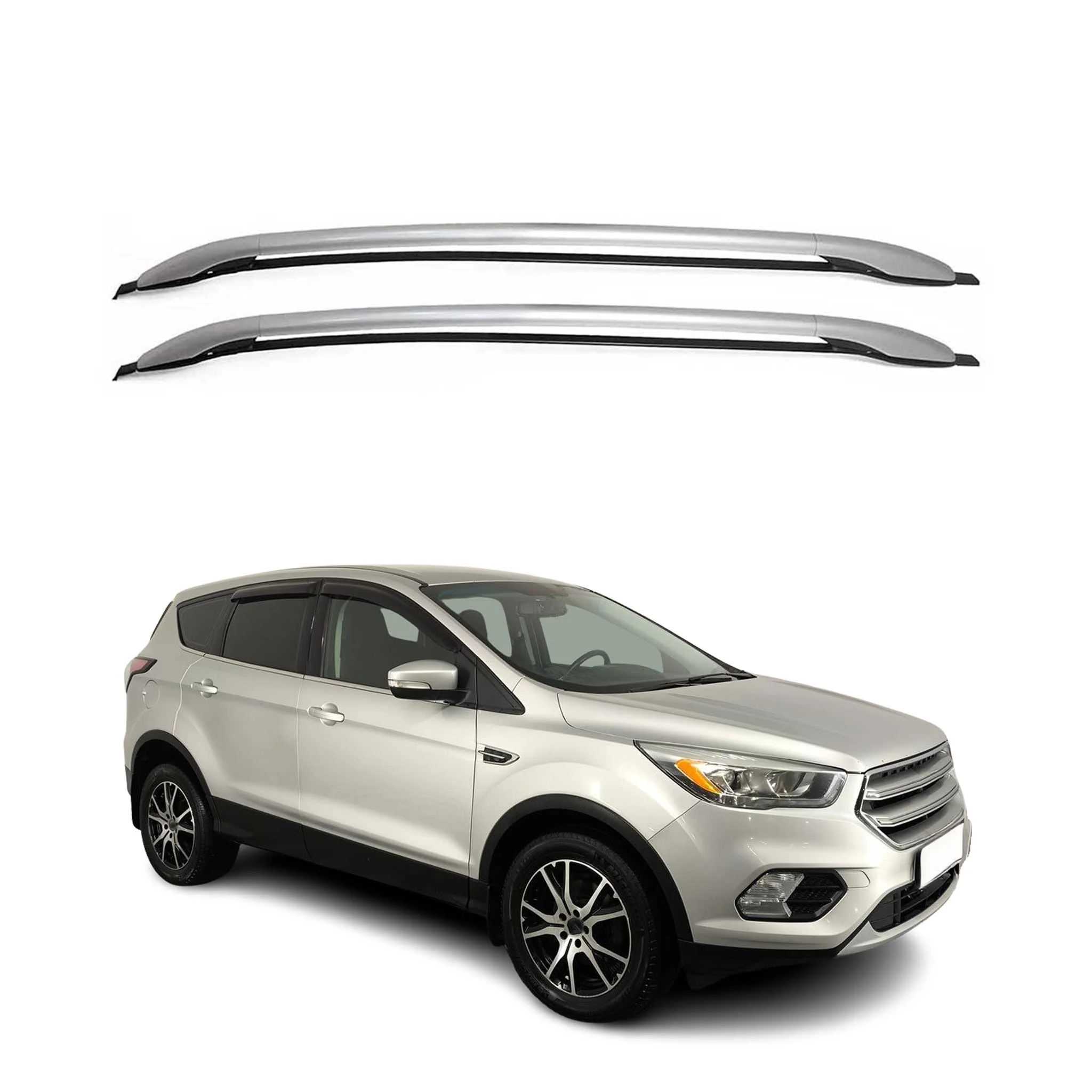 2013-2019 Ford Escape Roof Rack Rails Side Rails Silver