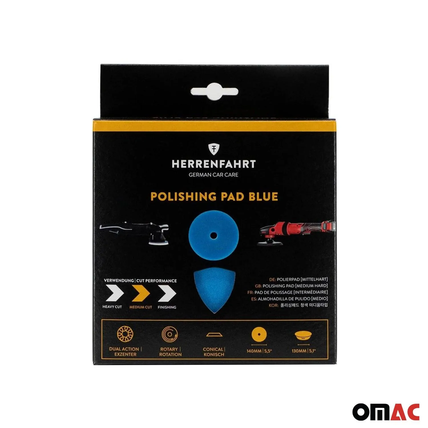 Car Buffing Pads Polishing Drill Sponge Kit Waxing Foam Polisher 5,5 Inch - Image 4
