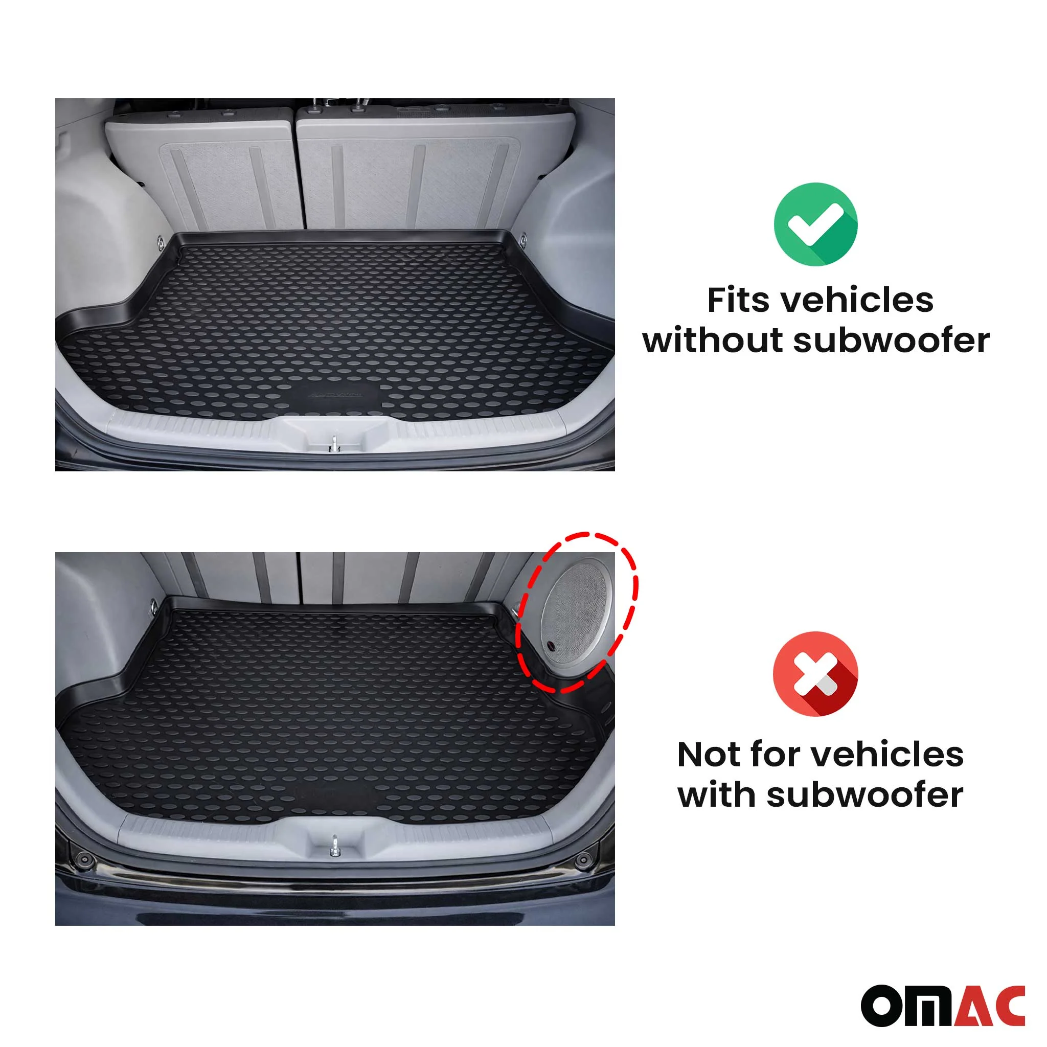 2009-2010 Pontiac Vibe 2.gen Cargo Liner Trunk Mat All Weather Black - Image 3