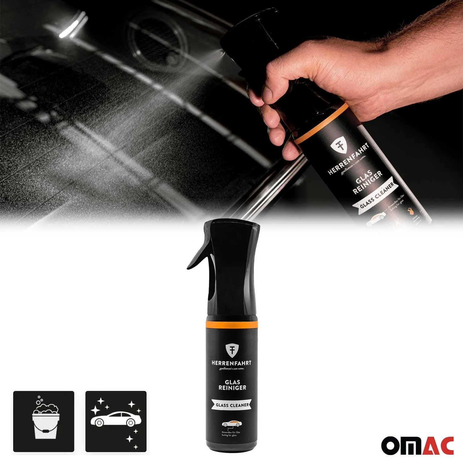 Premium Car Glass Window Cleaner Purifying Polisher Long Term Protection 10oz - Image 2