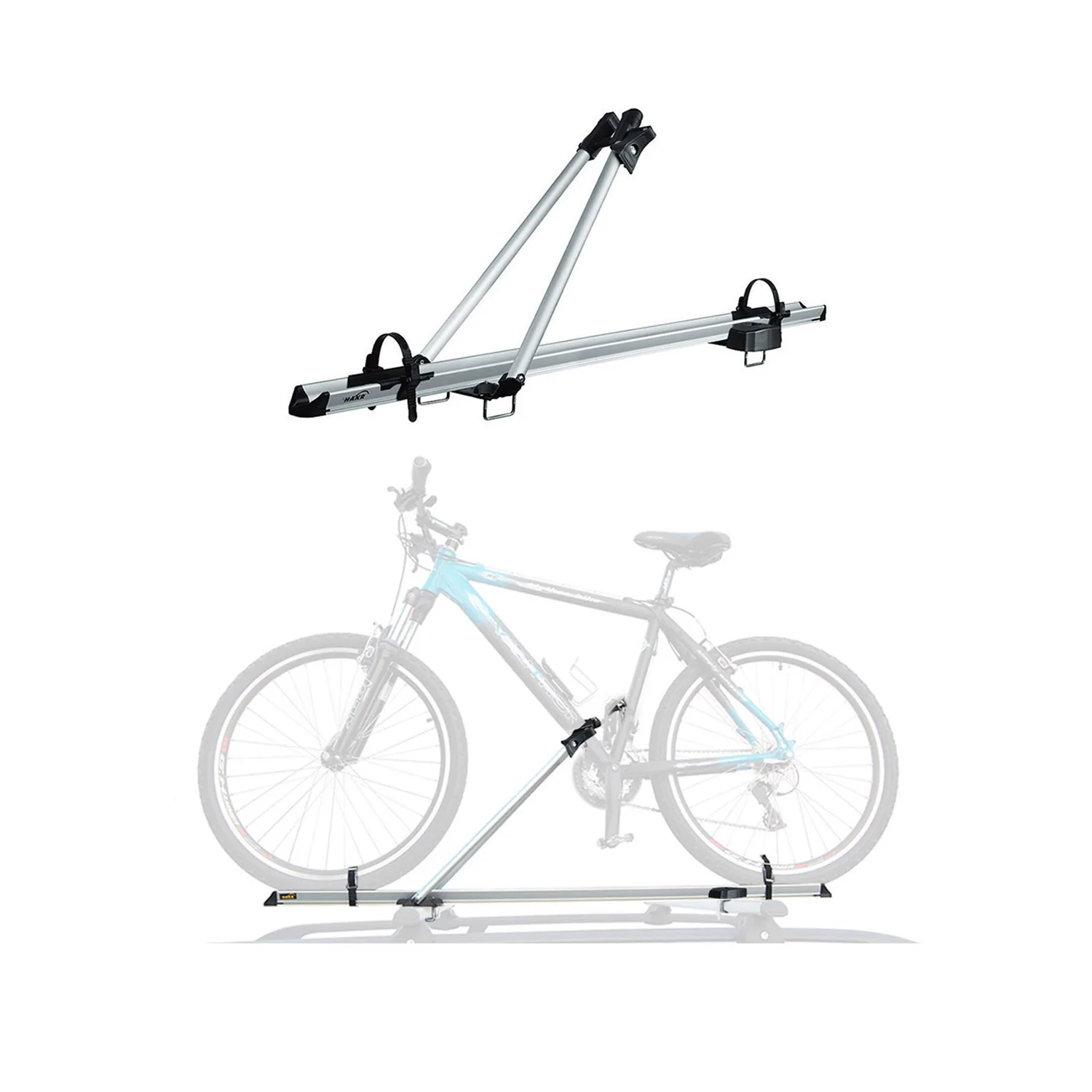 Pro Bike Carrier Roof Mount Aluminum Bicycle Rack Cycling Holder Car Truck SUV