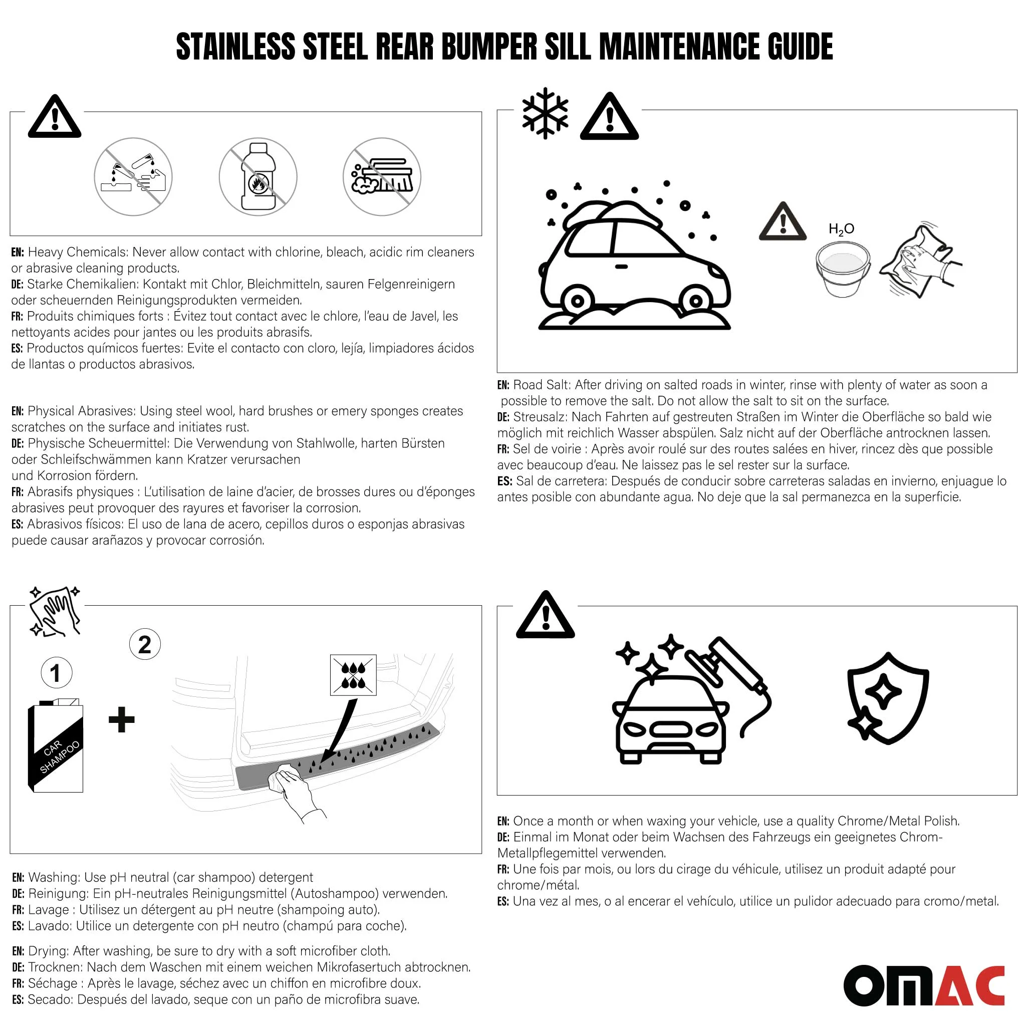 2009-2011 BMW 3 Series E90 E91 325i 323i Sedan Touring Rear Bumper Guard Stainless Steel Brushed - Image 7