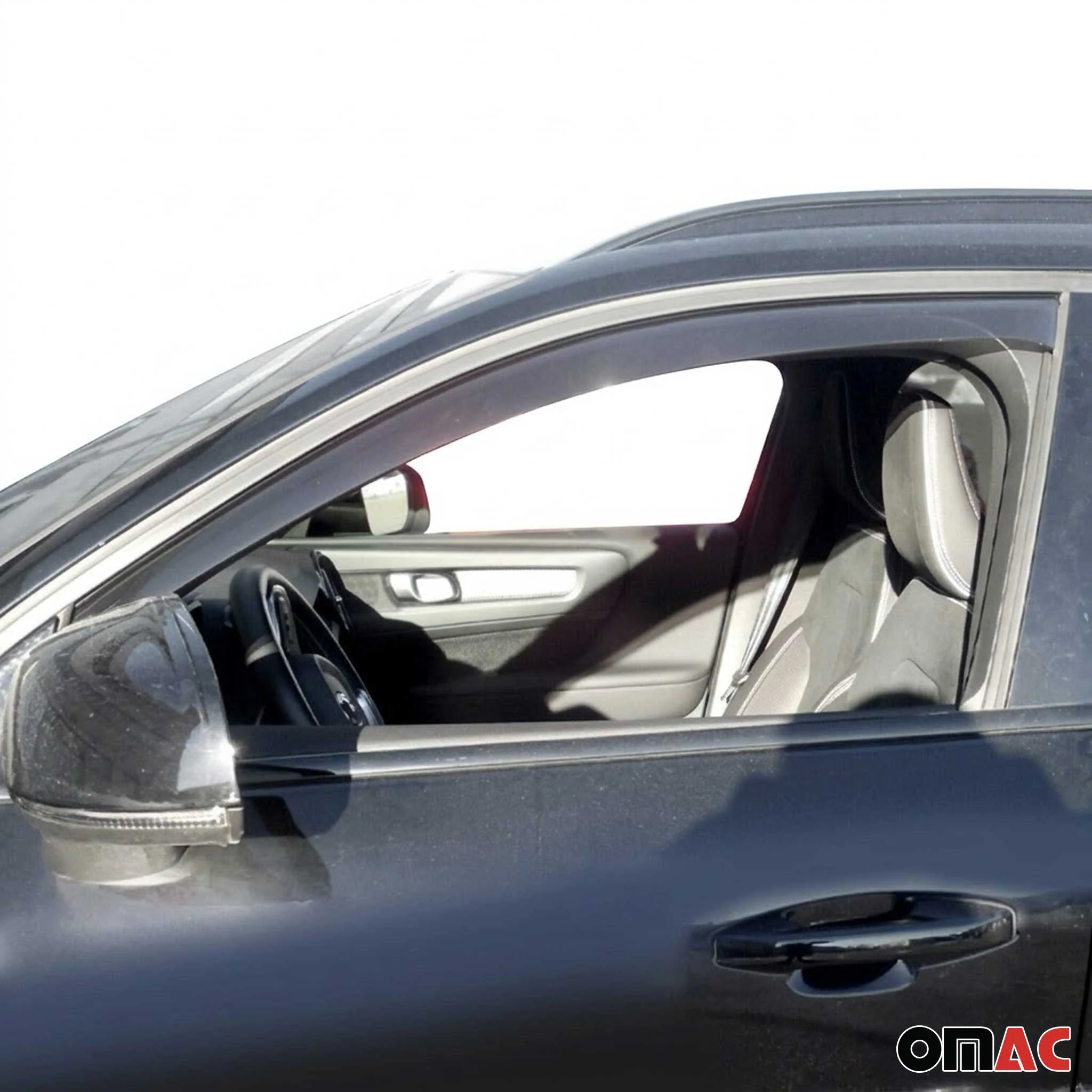 2019-2026 Volvo XC40 Window Visor Vent Rain Deflector 4Pcs Smoke - Image 6