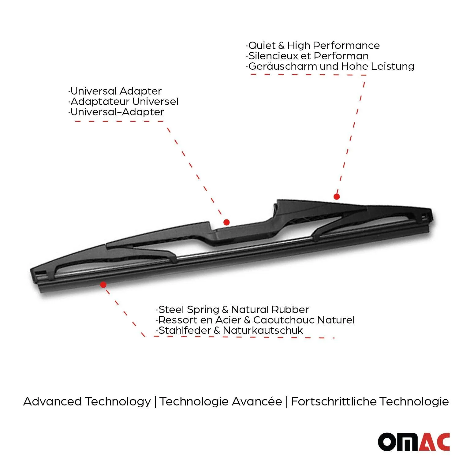2011-2016 Ford Fiesta Rear Windshield Wiper Blades - Image 4