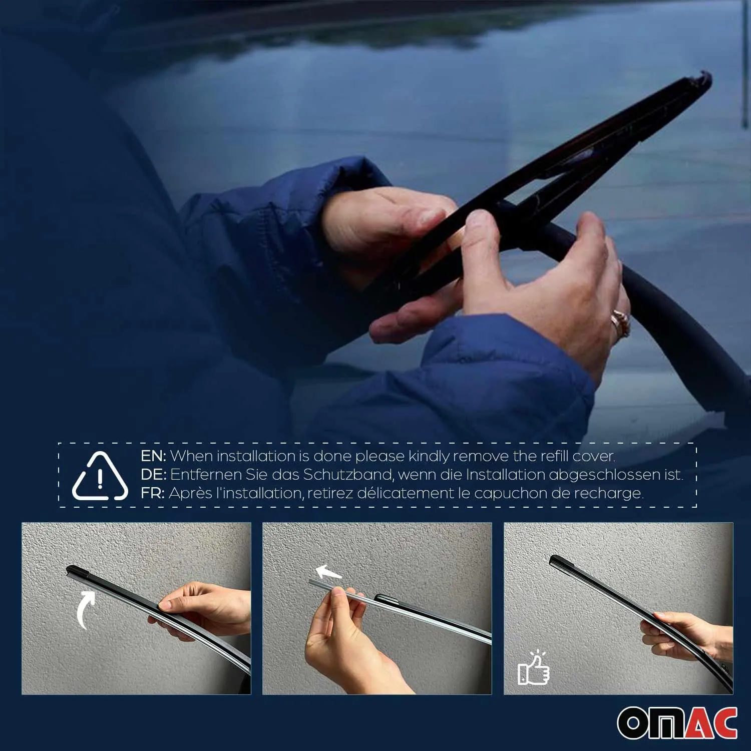 2016-2019 Mercedes GLE Class W166 Rear Windshield Wiper Blades - Image 6