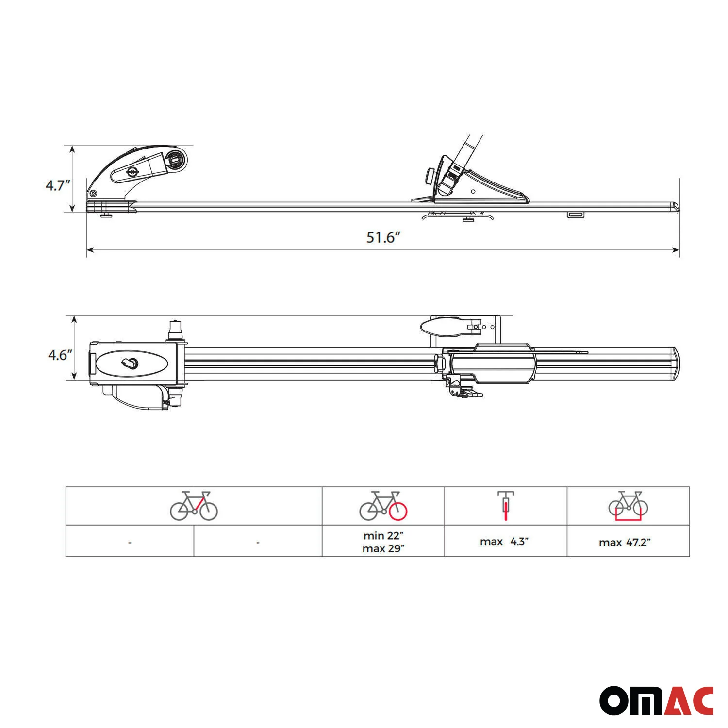 Roof Bicycle Rack Aluminum Upright Mounted Professional Bike Carrier - Image 4