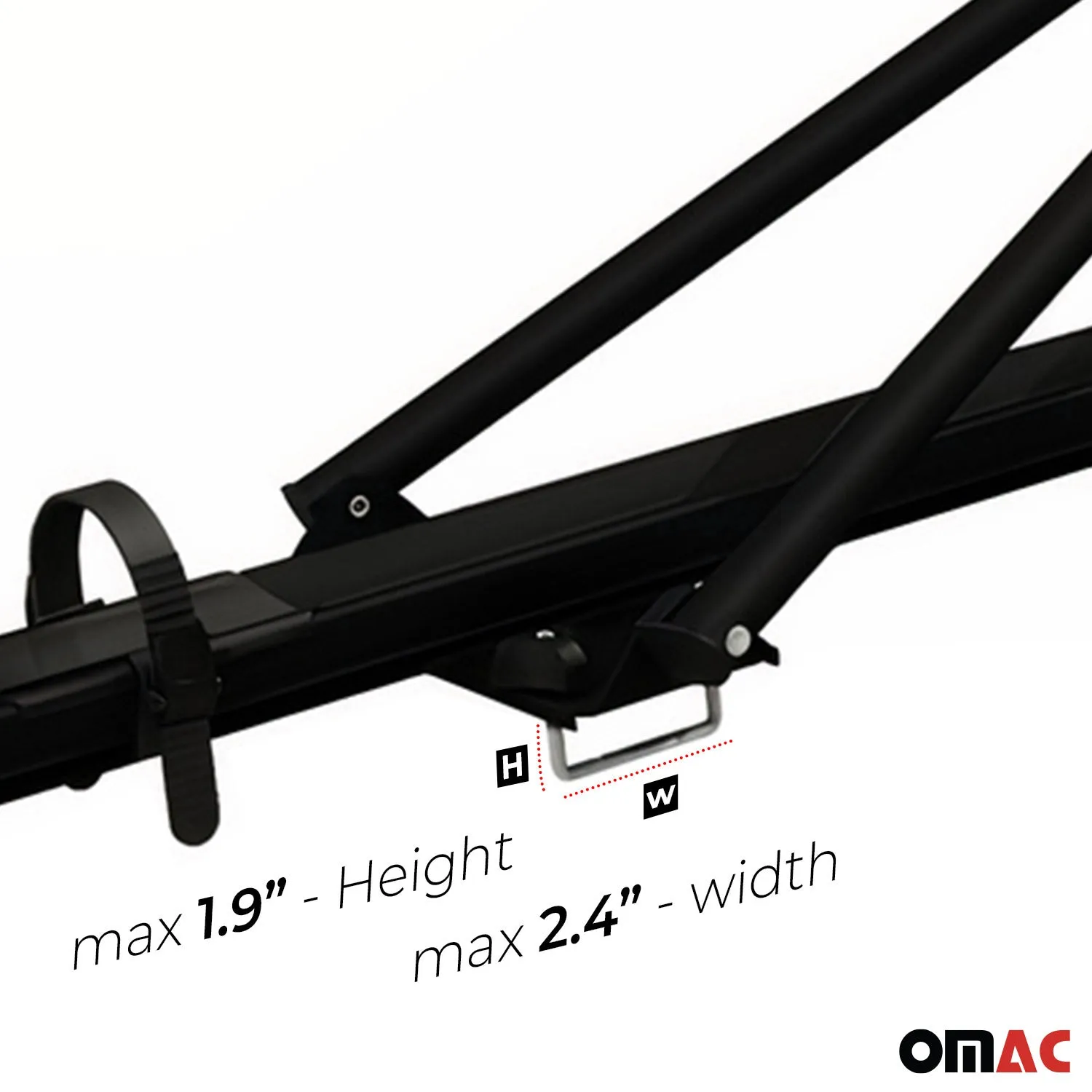 2011-2014 VW Jetta SportWagen Bike Rack Carrier Roof Racks Set Black 3Pcs - Image 6