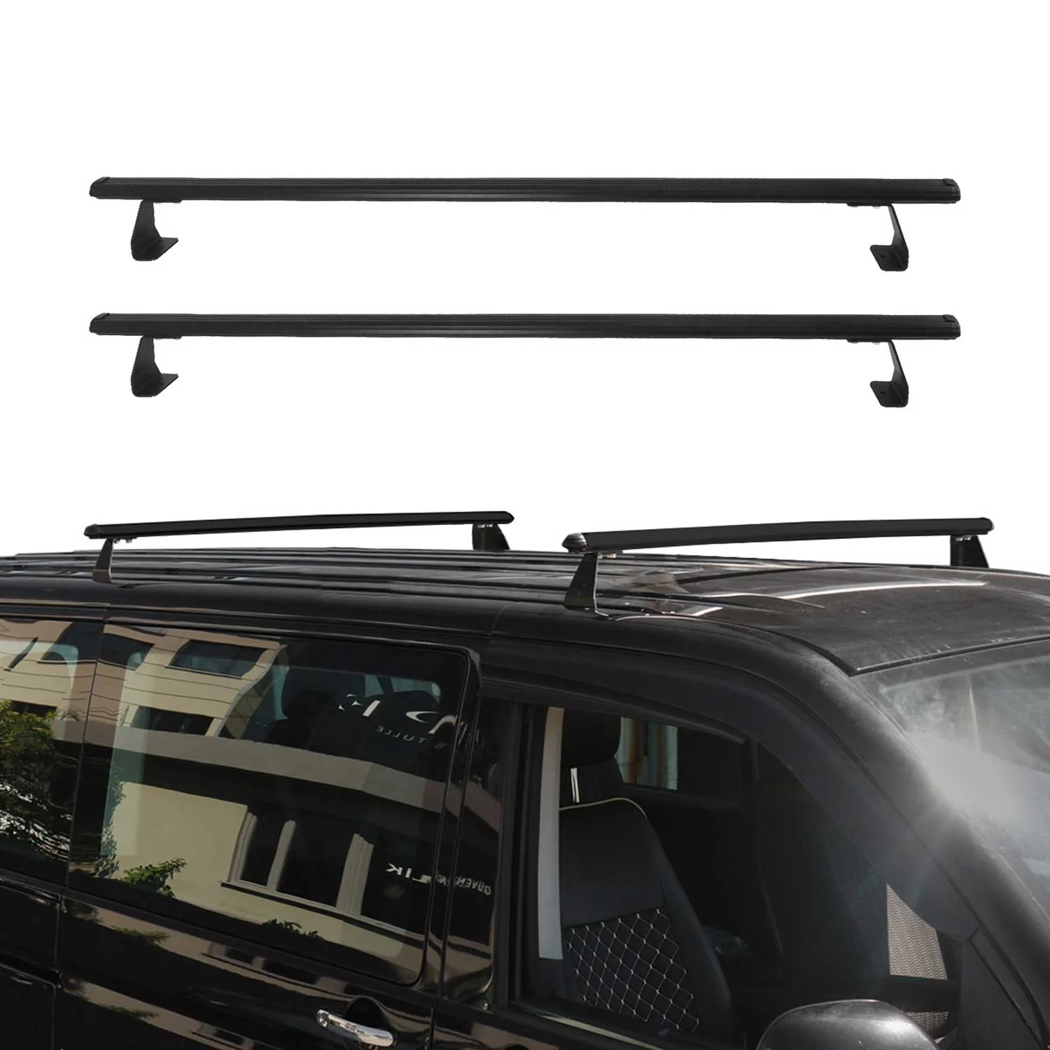 2015-2022 RAM ProMaster City Roof Rack Cross Bars Black - Image 2