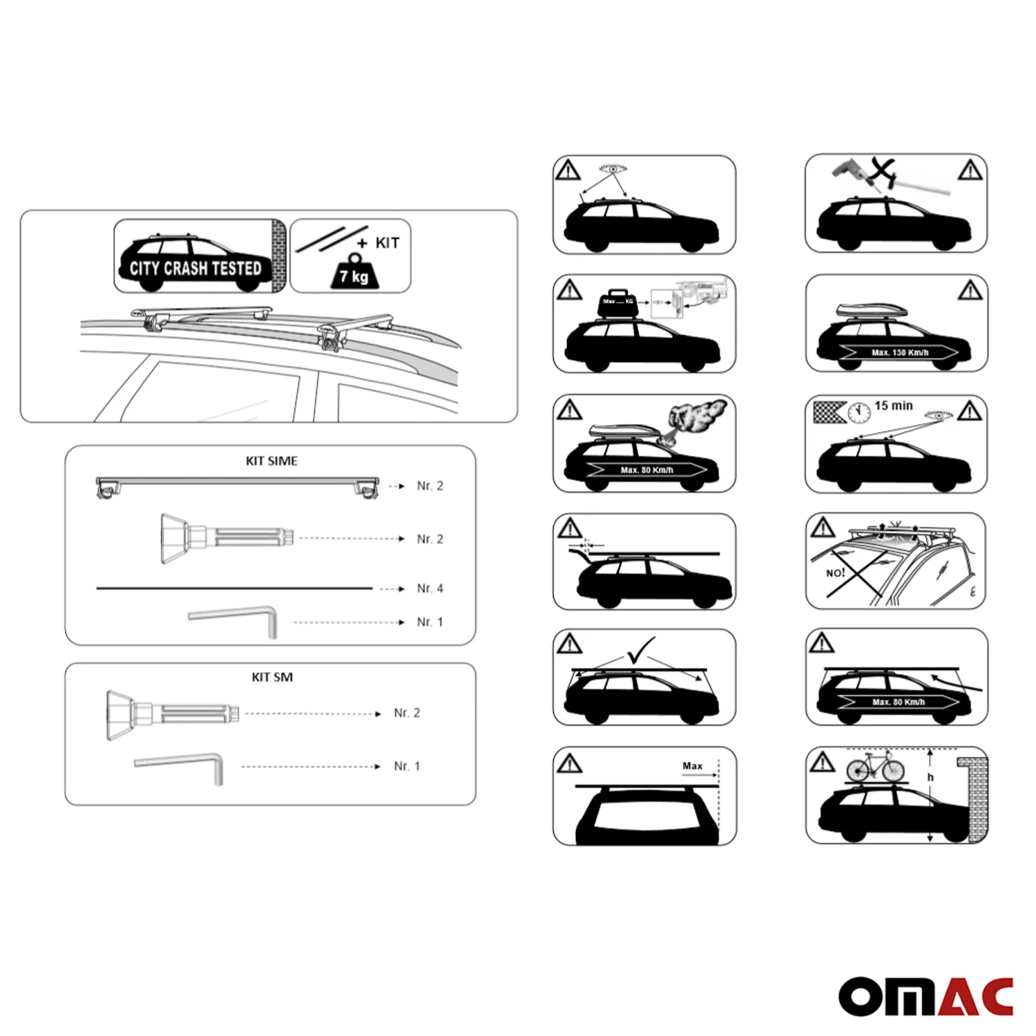 2018-2023 Subaru Crosstrek Roof Rack Cross Bars Silver - Image 10