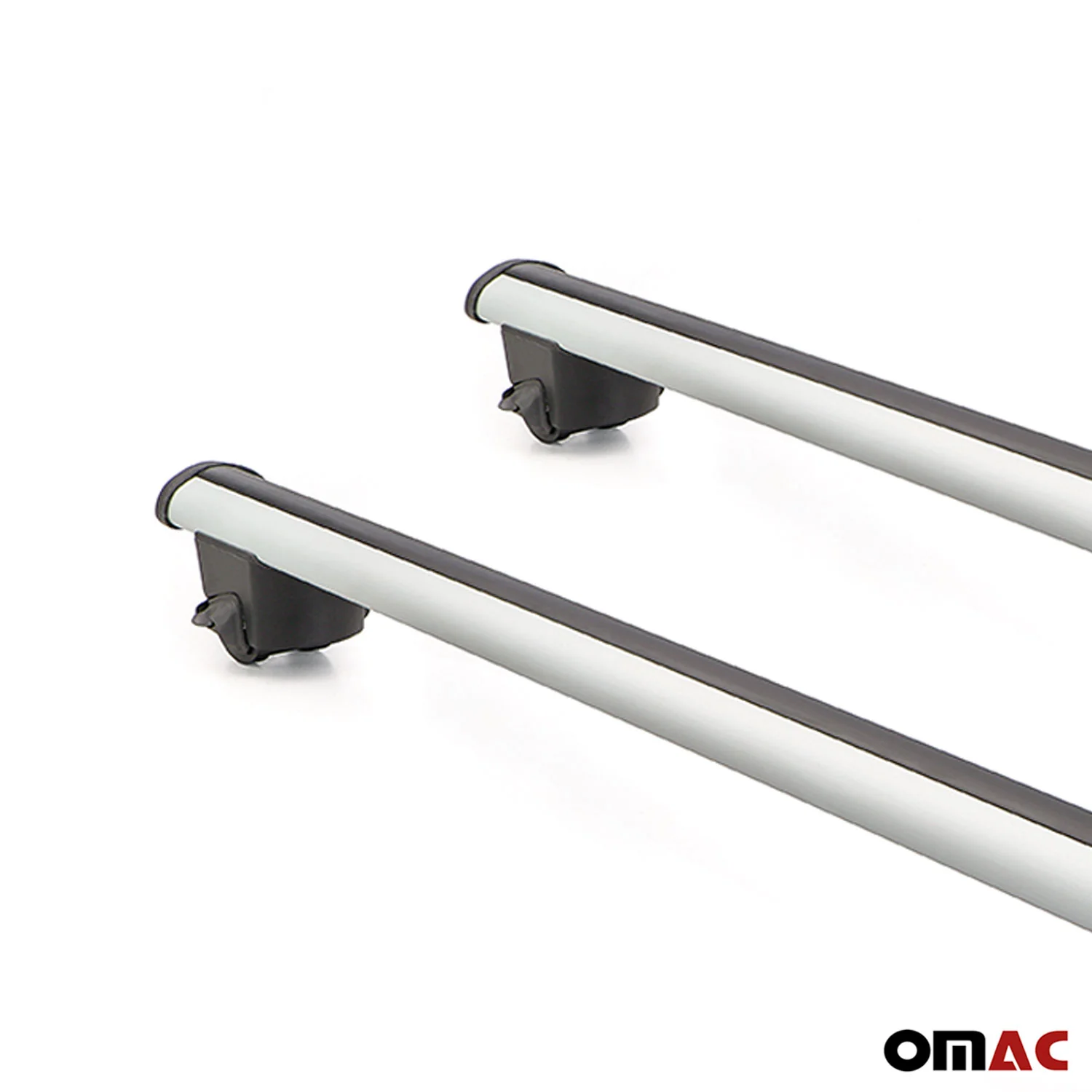 2007-2013 Mitsubishi Outlander Roof Rack Cross Bars Silver - Image 12