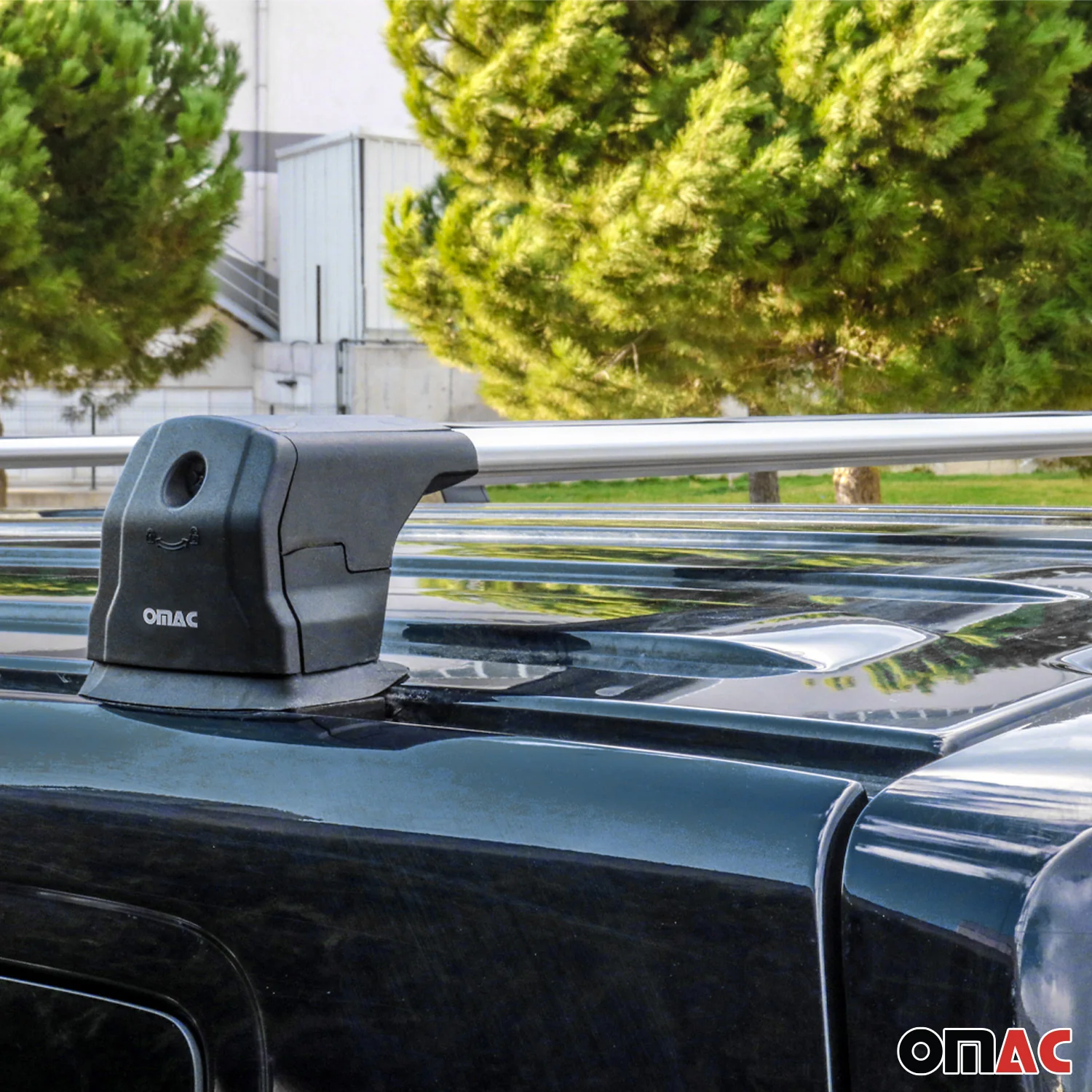 2015-2018 Chevrolet City Express Roof Rack Cross Bars 3Pcs Silver - Image 10