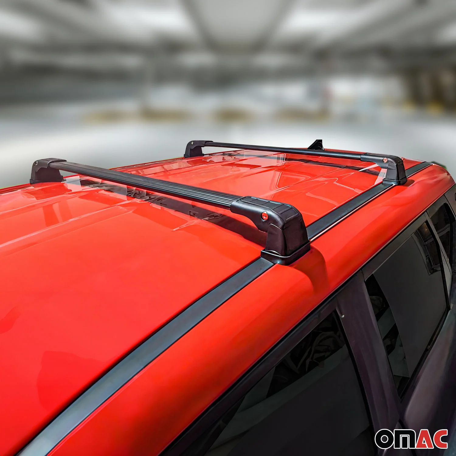 2010-2013 Ford Transit Connect Roof Rack Cross Bars Black - Image 3