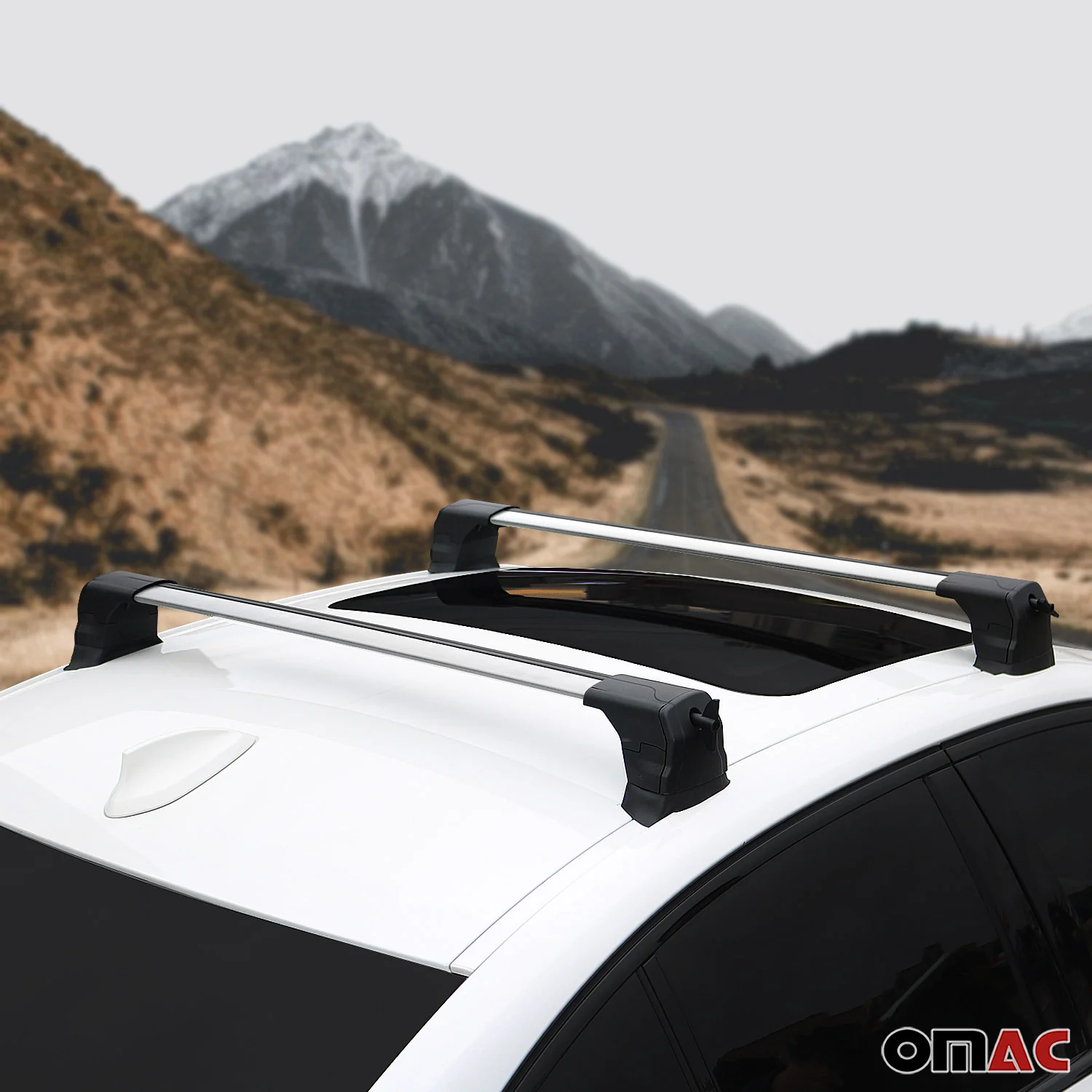 2002-2012 Land Rover Range Rover Vogue L322 HSE Supercharged Roof Rack Cross Bars Silver - Image 3