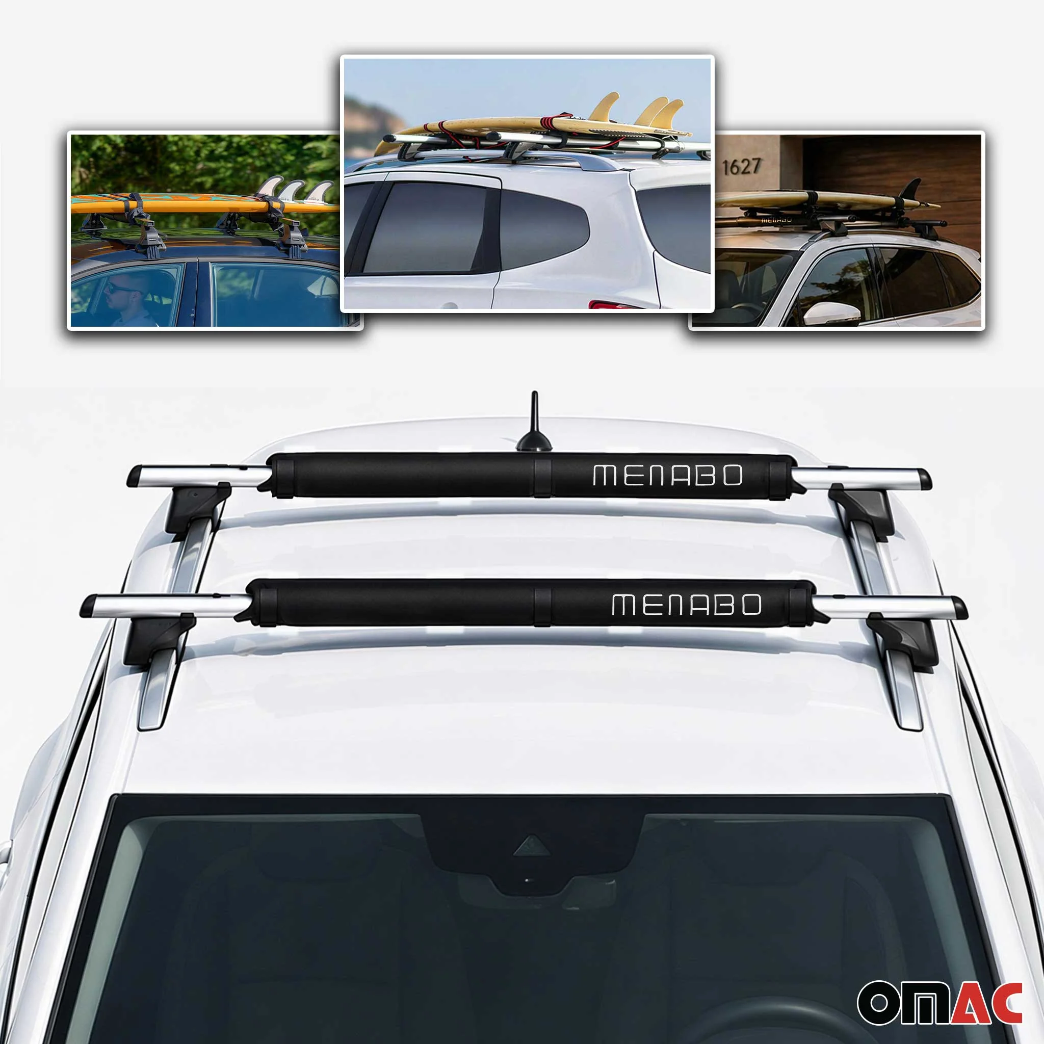 Car Roof Rack Pads Surfboard Kayak Canoe Crossbars Protection 2 Pcs Set - Image 8
