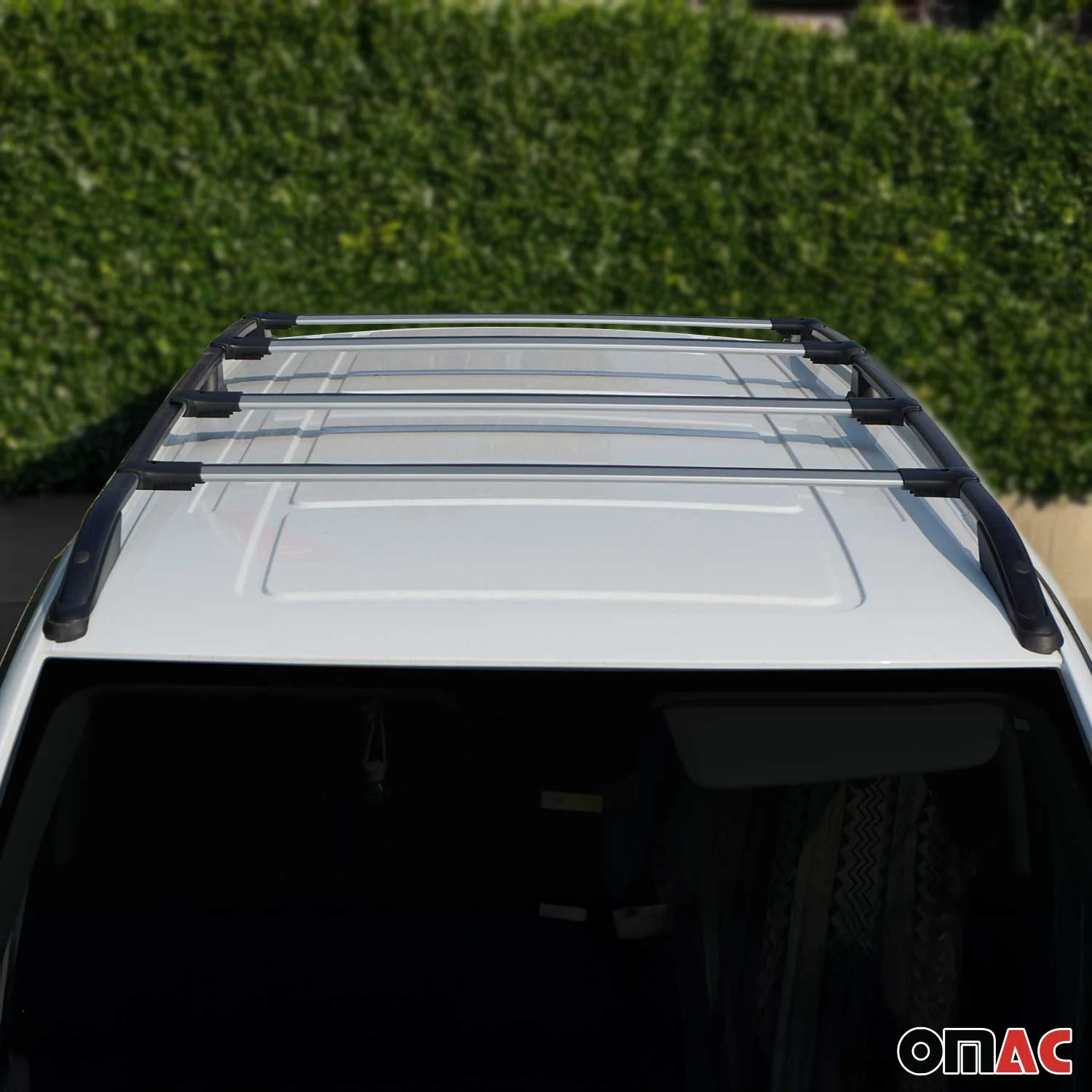 2016-2024 Mercedes Metris Roof Rack Cross Bars Silver - Image 4
