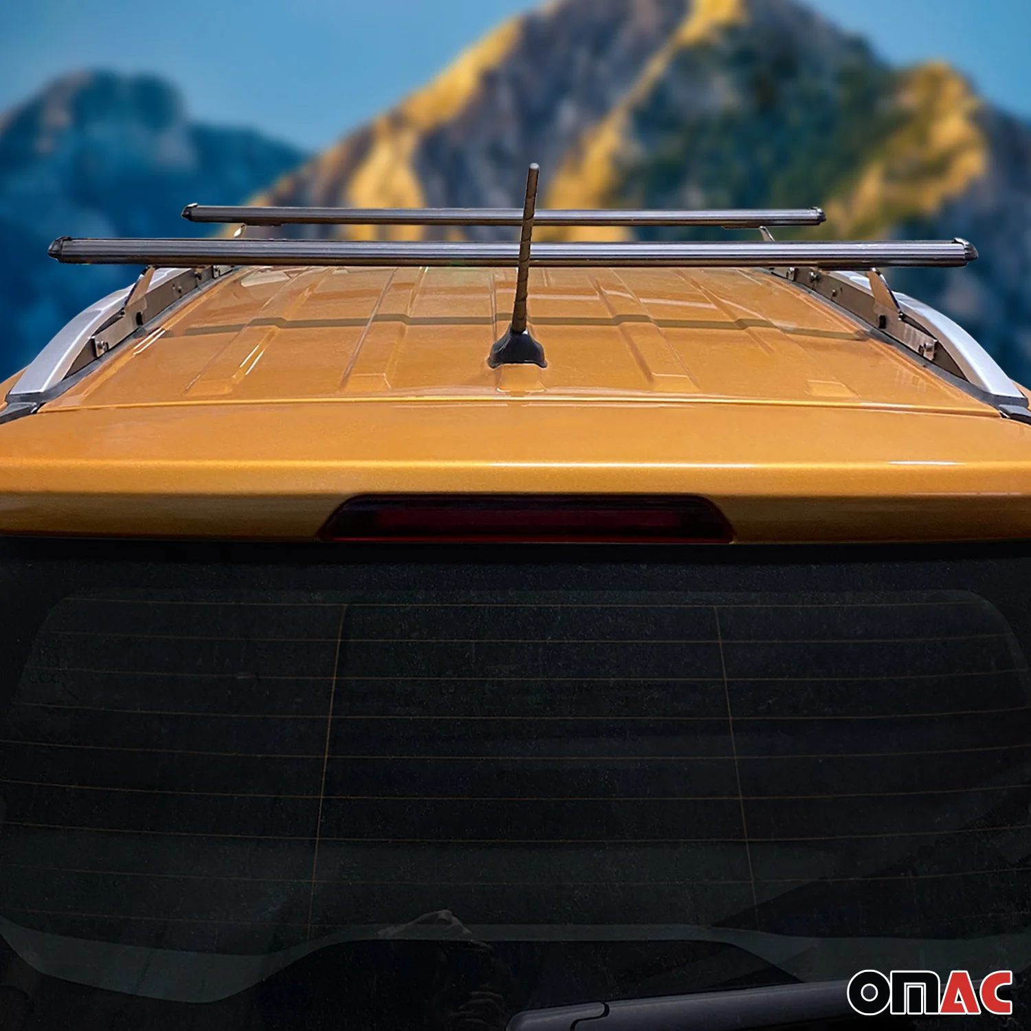 2013-2017 Ford EcoSport Roof Rack Cross Bars Black - Image 2
