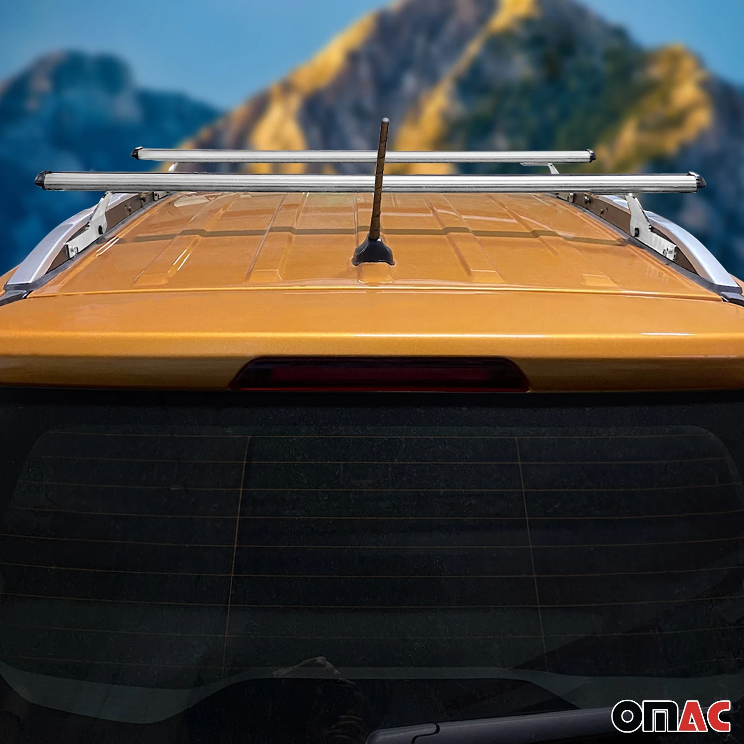 2013-2017 Ford Ecosport Roof Rack Cross Bars Silver - Image 2